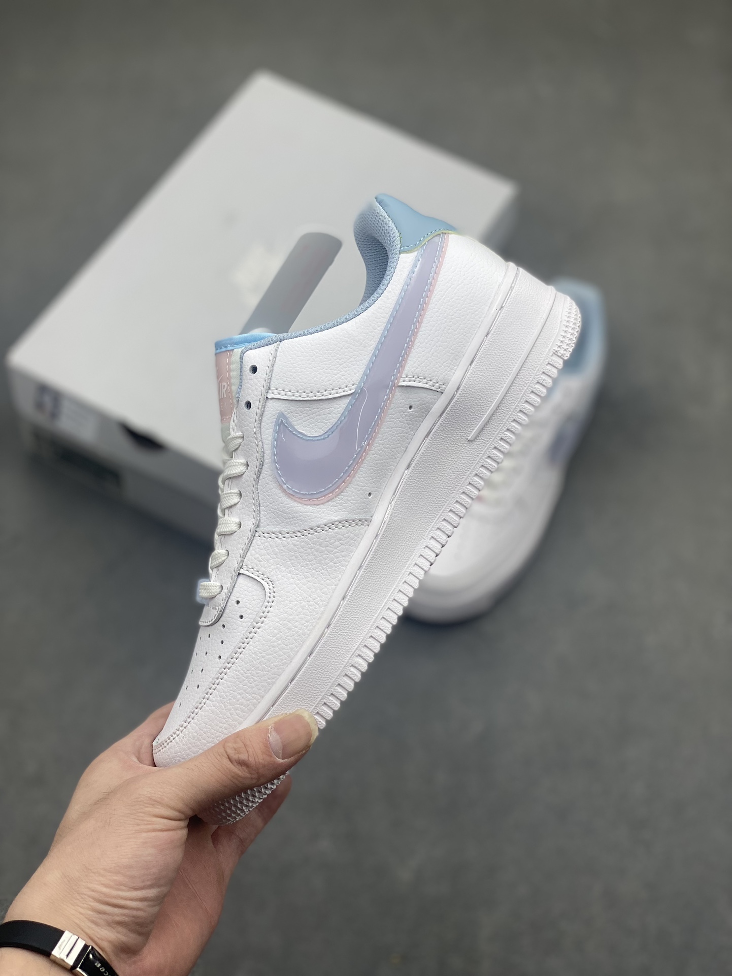 Nike Air Force 1 Low White Pink Blue "3D Glasses" - Size 35.5 to 40 4 i1717006014 4355 0