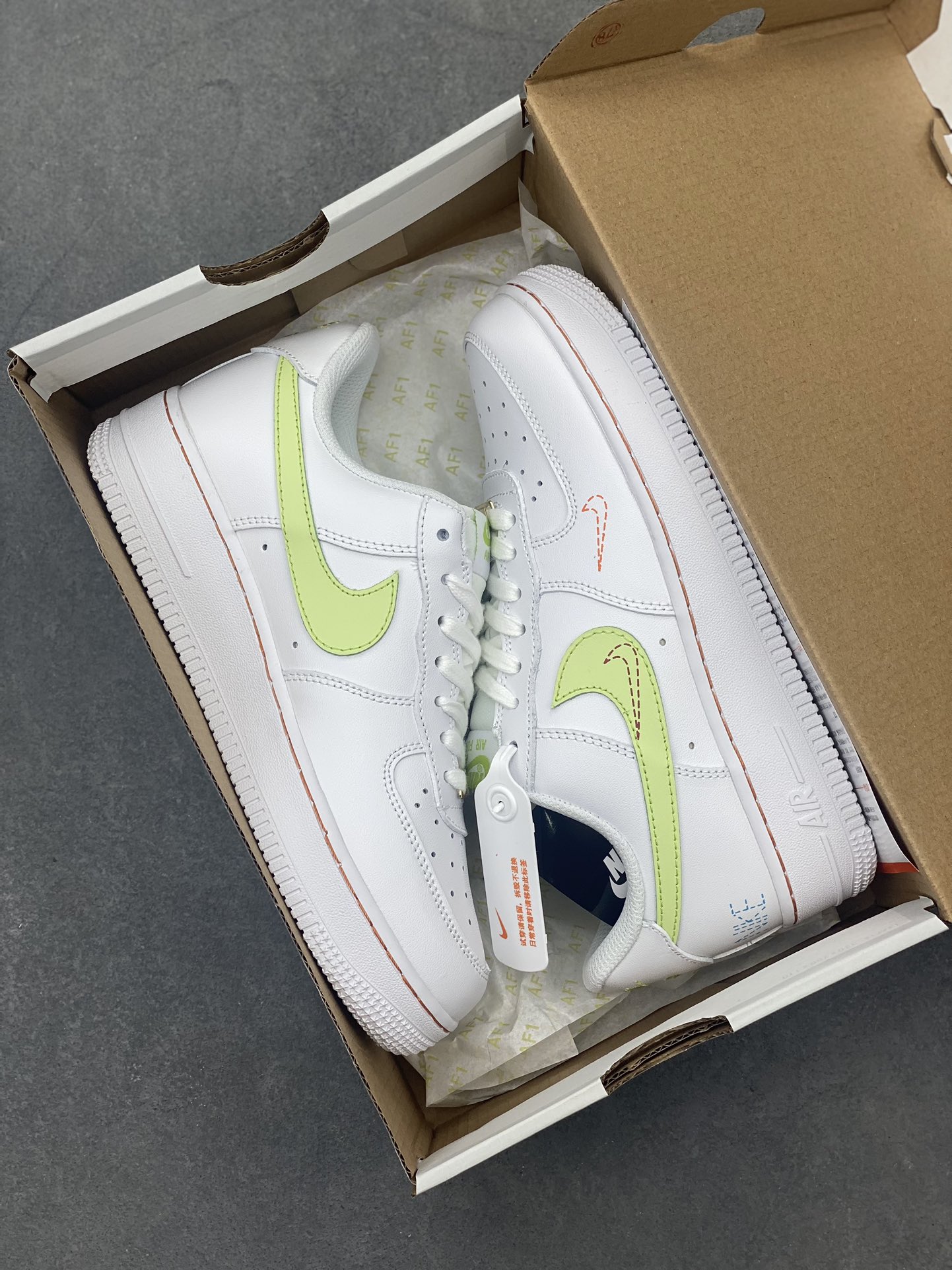 Nike Women's Air Force 1 GS 'White Lilac' Leather Low-Top Sneakers 10 i1717006060 8748 1