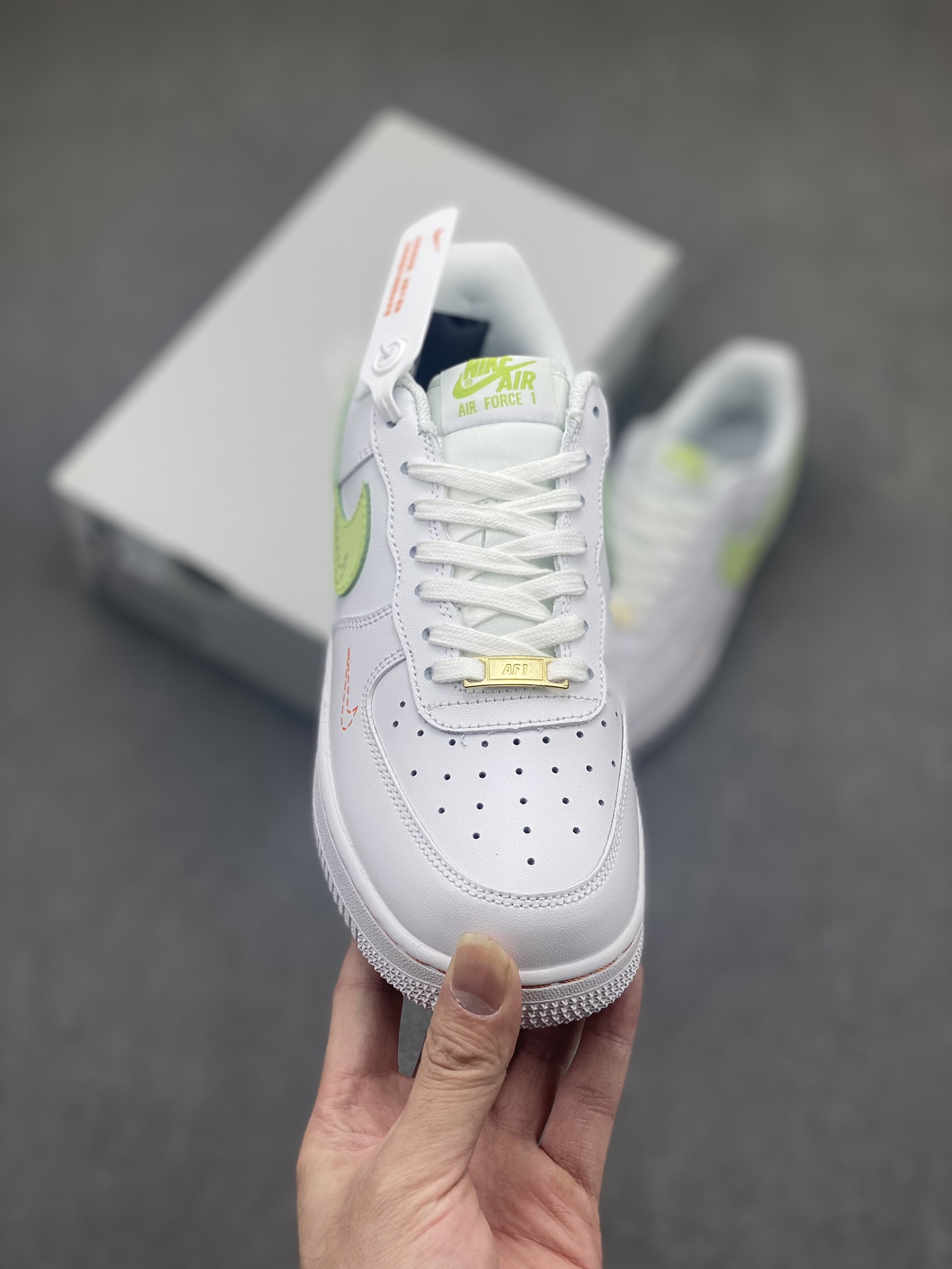 Nike Women's Air Force 1 GS 'White Lilac' Leather Low-Top Sneakers 3 i1717006061 2551 5