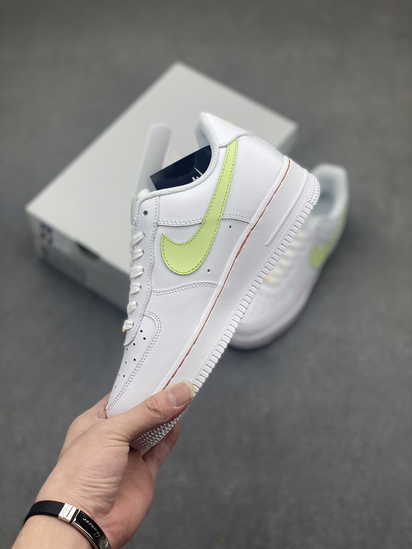 Nike Women's Air Force 1 GS 'White Lilac' Leather Low-Top Sneakers 4 i1717006061 3256 6