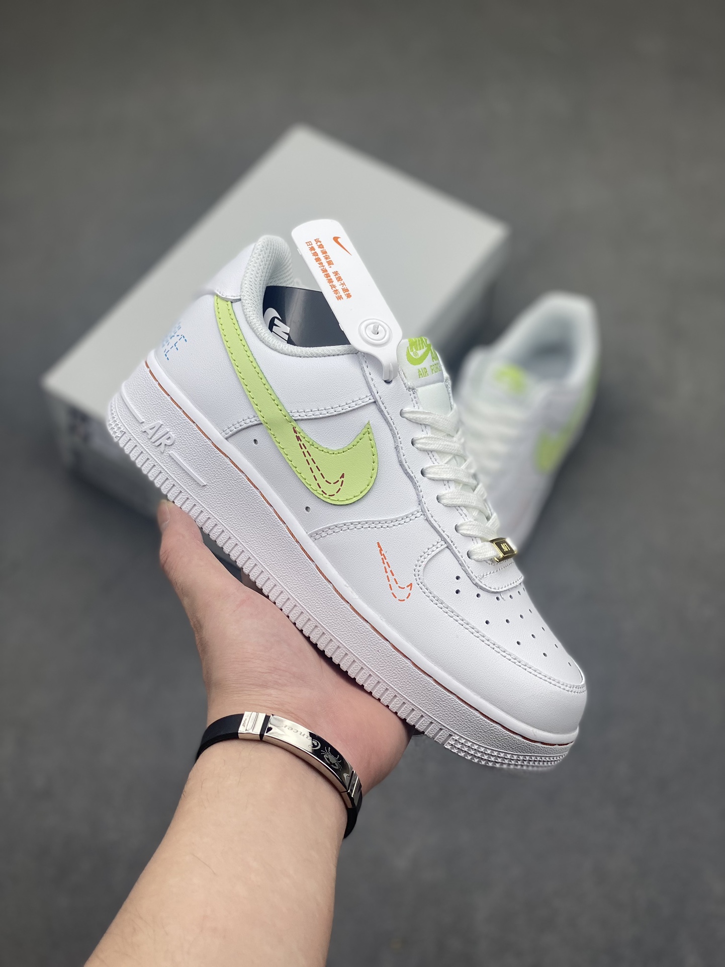 Nike Women's Air Force 1 GS 'White Lilac' Leather Low-Top Sneakers 2 i1717006061 8177 4