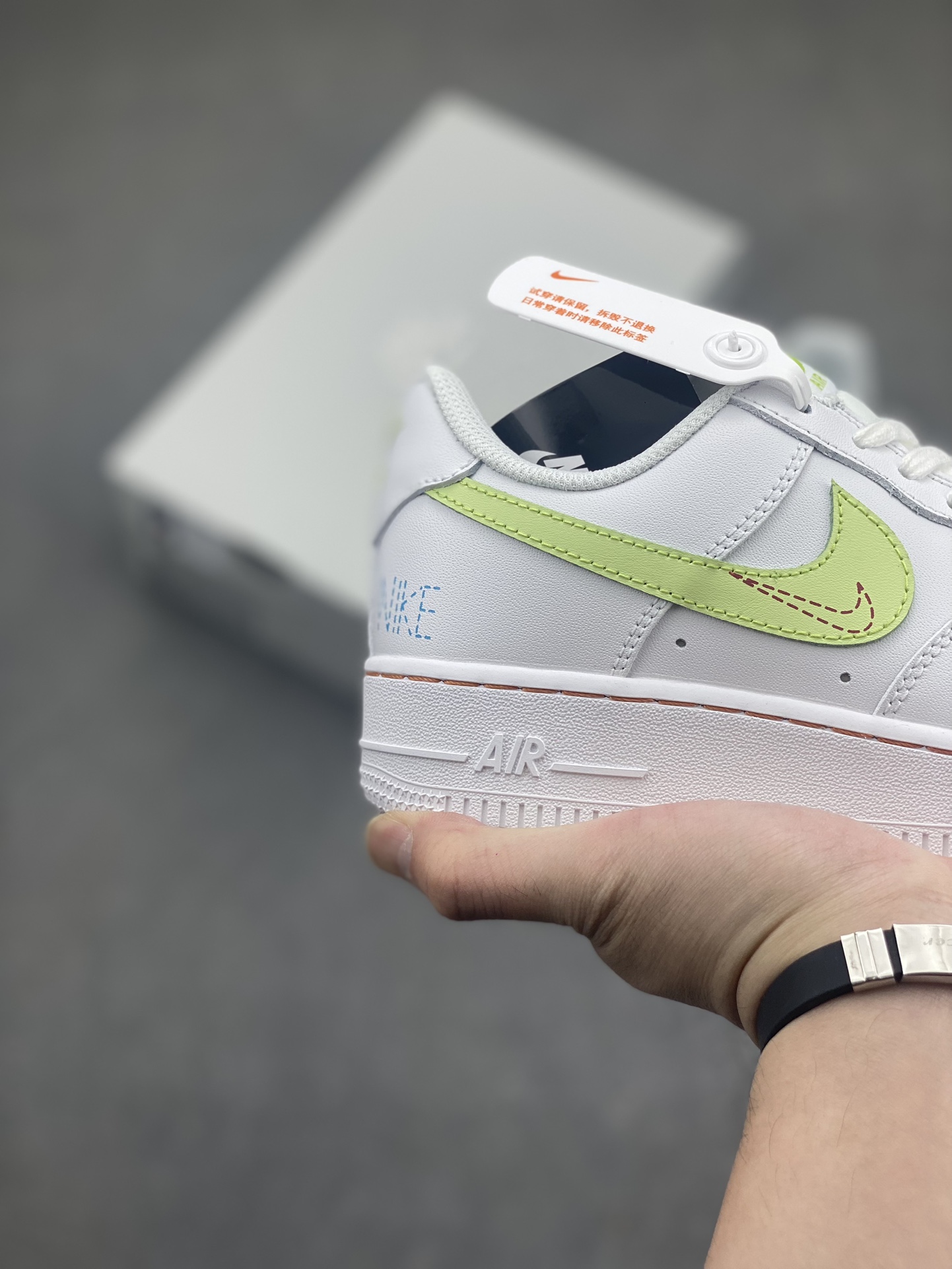 Nike Women's Air Force 1 GS 'White Lilac' Leather Low-Top Sneakers 6 i1717006061 9032 3