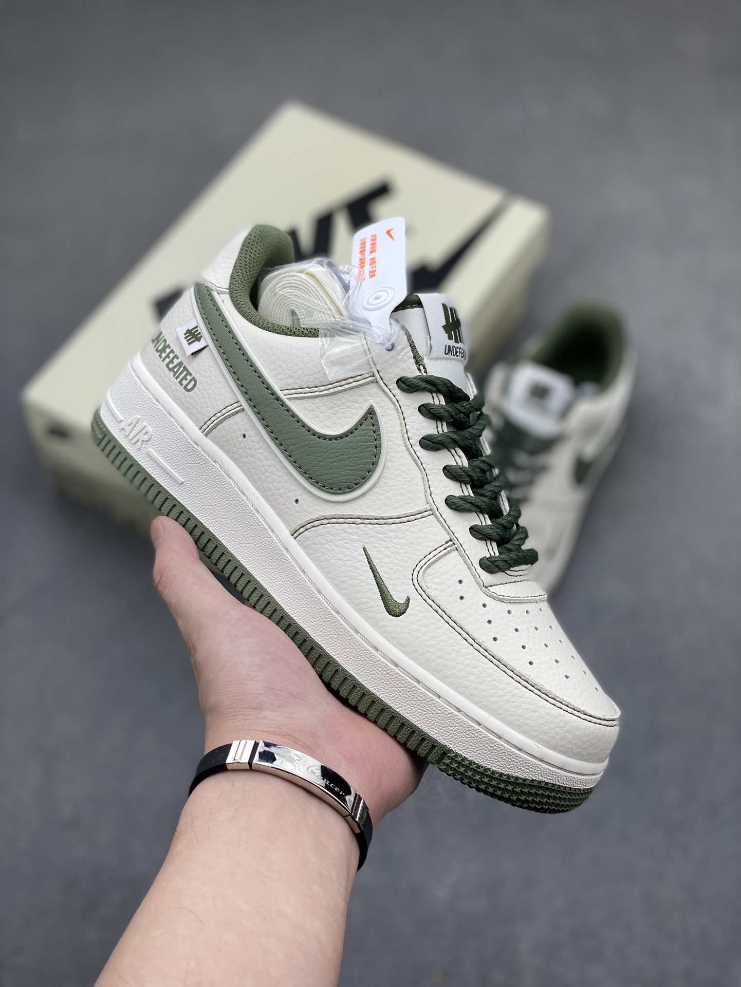 Undefeated x Nike Air Force 1 Low Olive Canvas Sneakers - Limited Edition 2 i1717099460 7666 7