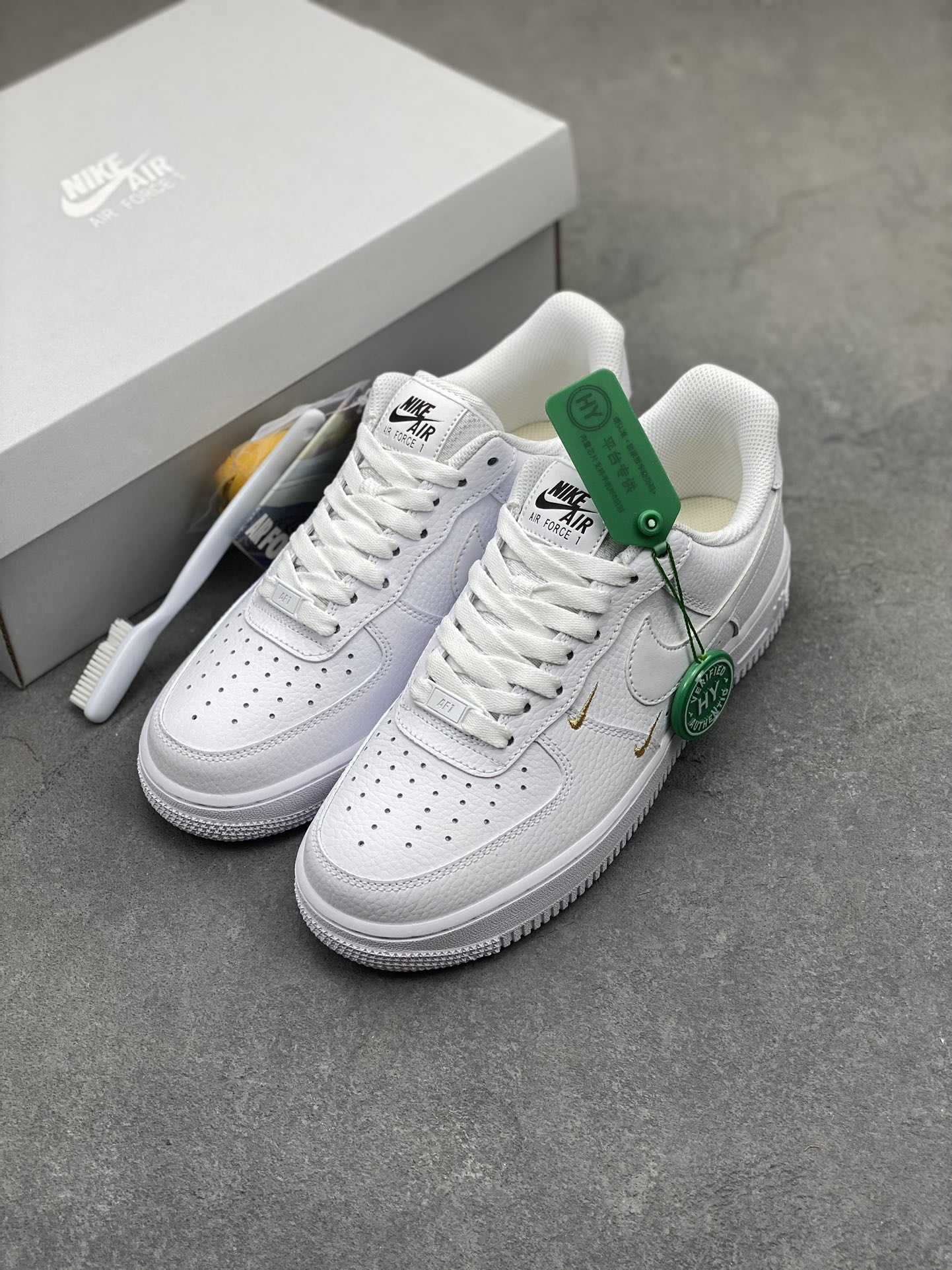 Nike Air Force 1 Low White/Gold Sneakers Original Quality - CT1989-100 9 i1717186245 598 9