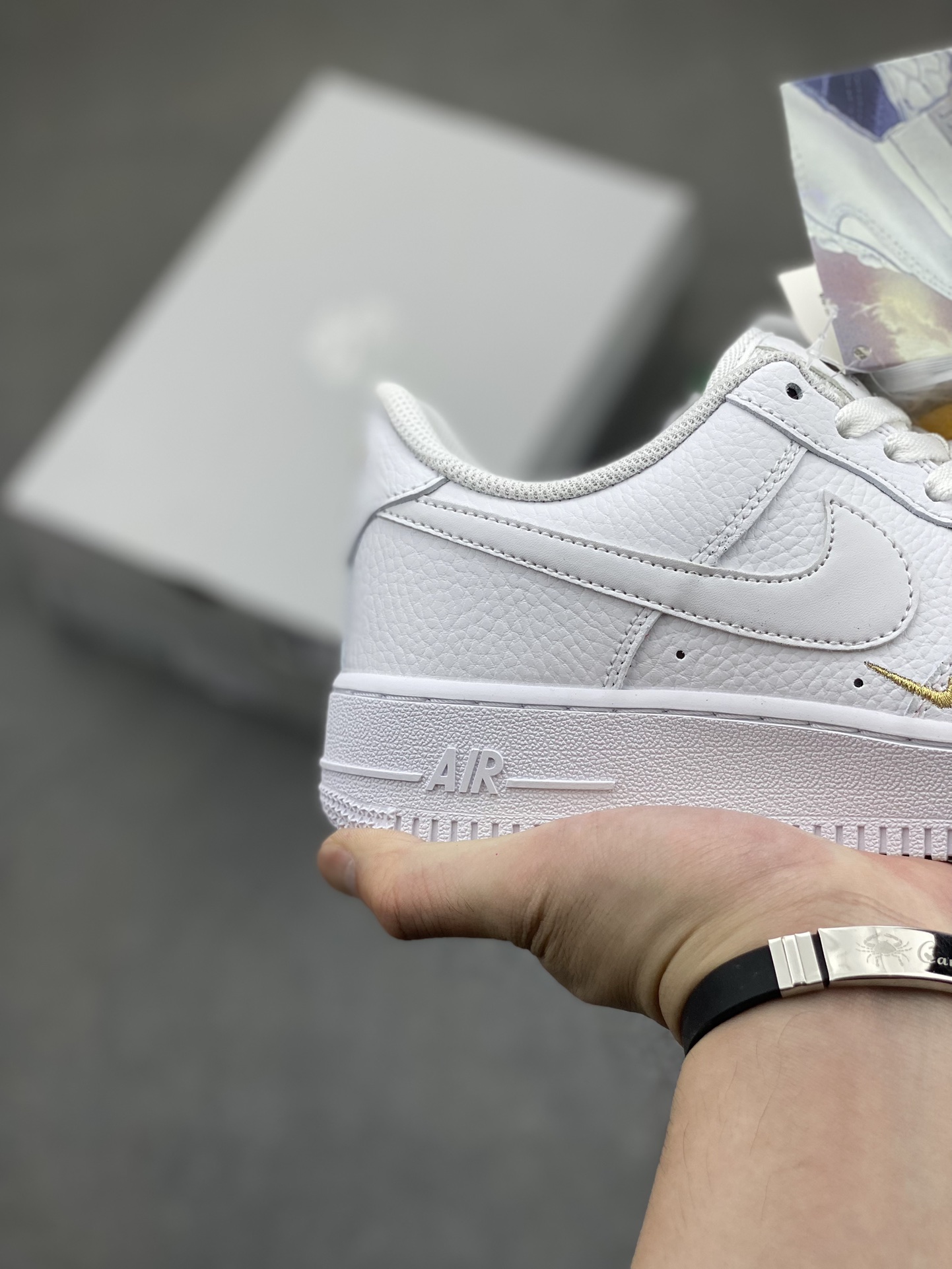 Nike Air Force 1 Low White/Gold Sneakers Original Quality - CT1989-100 6 i1717186245 6348 6