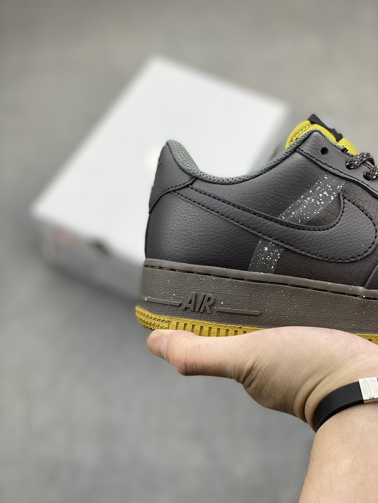 Nike Air Force 1 '07 Low FB8877-001 Gray/Yellow Men's Sneakers 6 i1717270562 4292 0