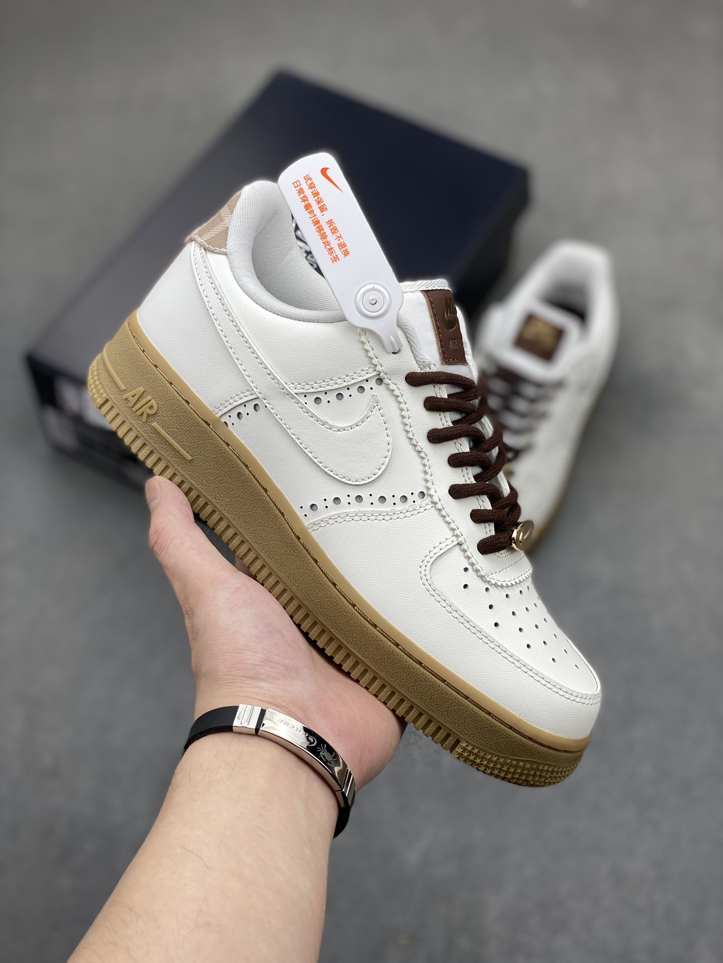 Nike Air Force 1 FV3700-112 White/Brown Athletic Shoes Size 36-45 2 i1717357640 9999 1