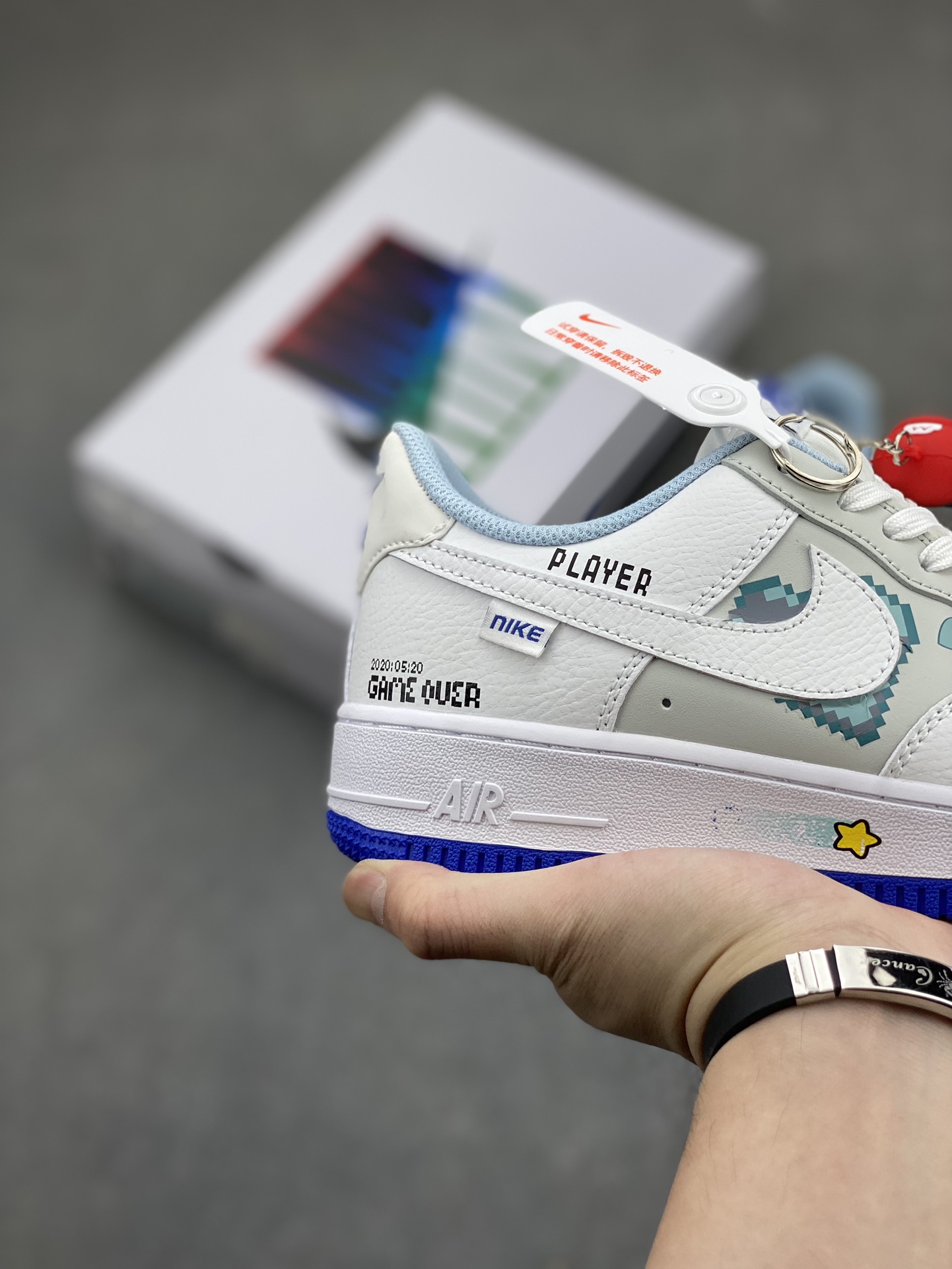 Nike Air Force 1 Low Retro FB1844-222 White/Blue Limited Edition Sneakers 6 i1717357821 1973 1