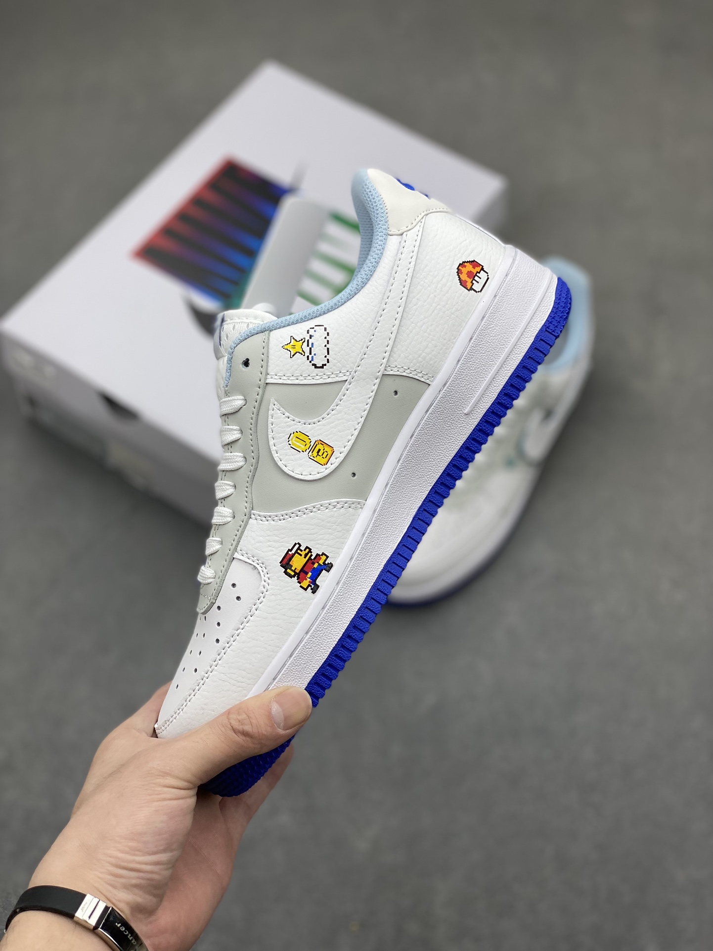 Nike Air Force 1 Low Retro FB1844-222 White/Blue Limited Edition Sneakers 4 i1717357821 7357 3