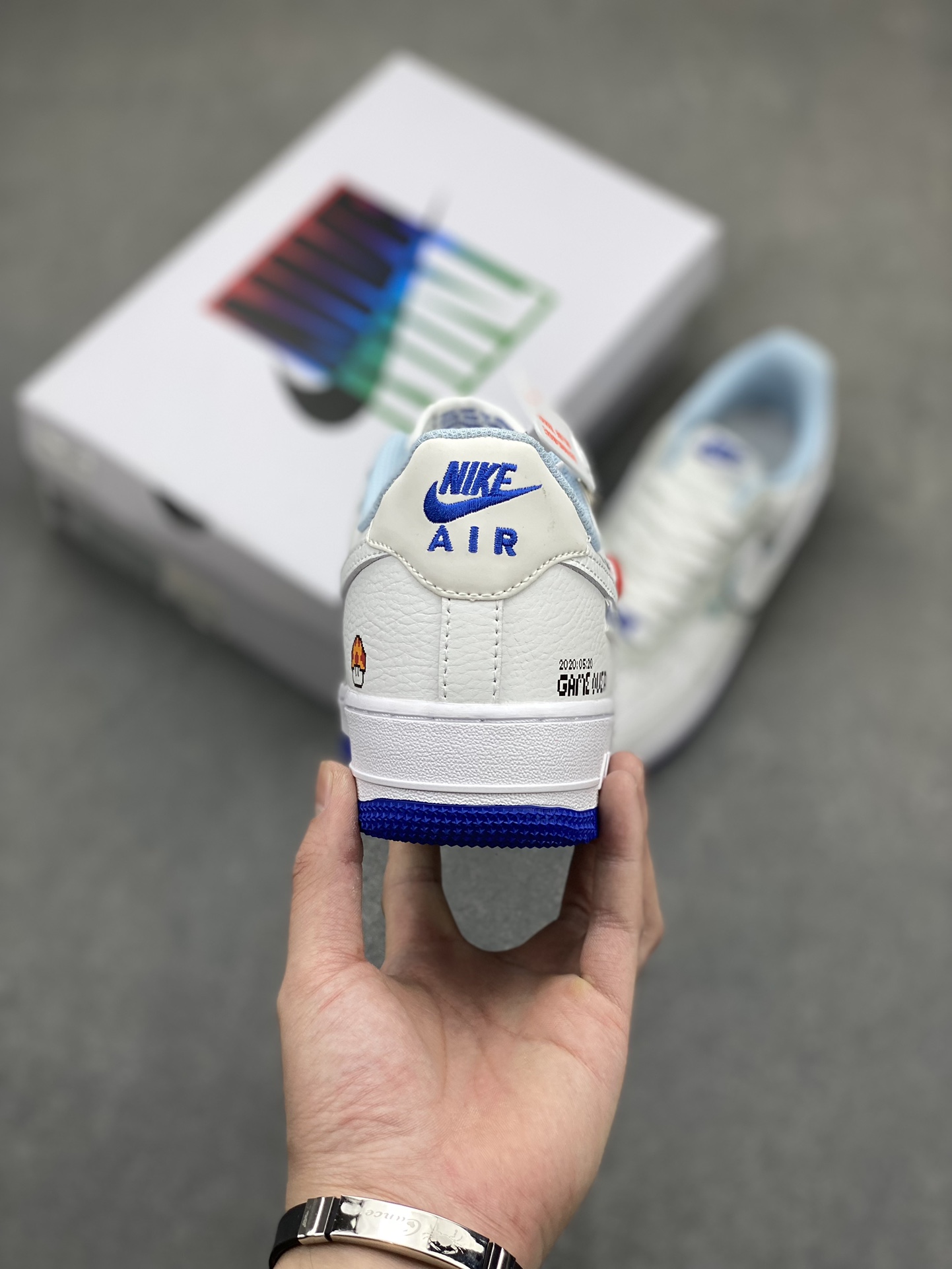 Nike Air Force 1 Low Retro FB1844-222 White/Blue Limited Edition Sneakers 5 i1717357821 8295 0