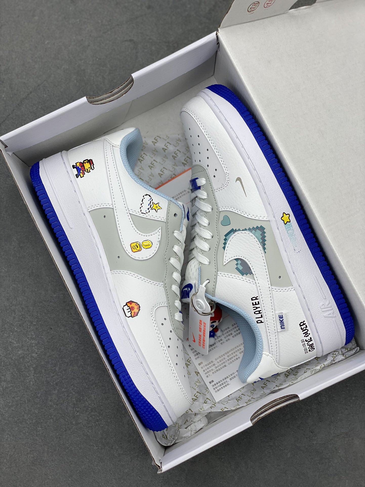 Nike Air Force 1 Low Retro FB1844-222 White/Blue Limited Edition Sneakers 10 i1717357822 2768 7