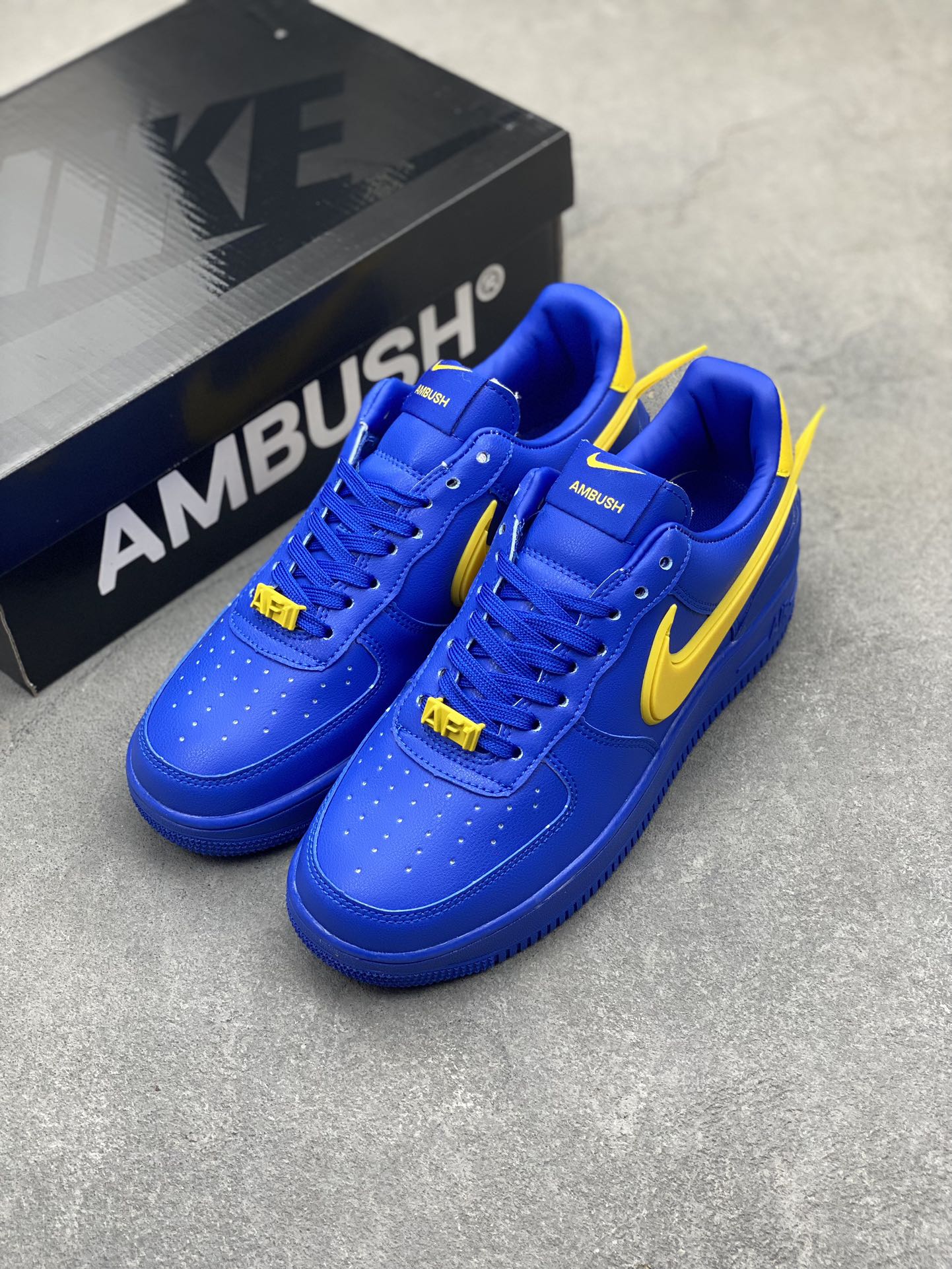 Nike Air Force 1 Low AMBUSH Blue Yellow Casual Sneakers DV3464-400 9 i1717447537 2035 6