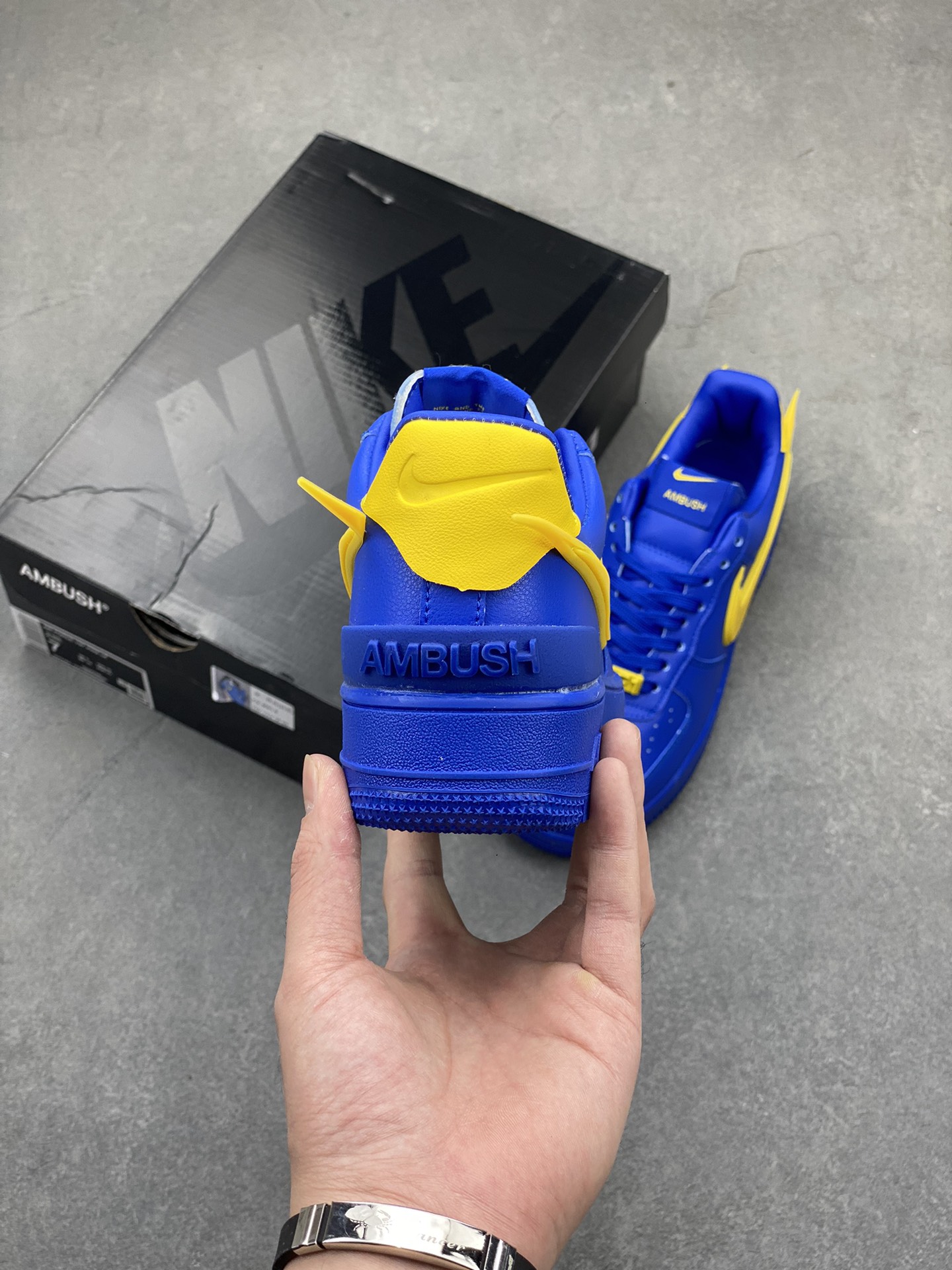 Nike Air Force 1 Low AMBUSH Blue Yellow Casual Sneakers DV3464-400 5 i1717447537 8540 4