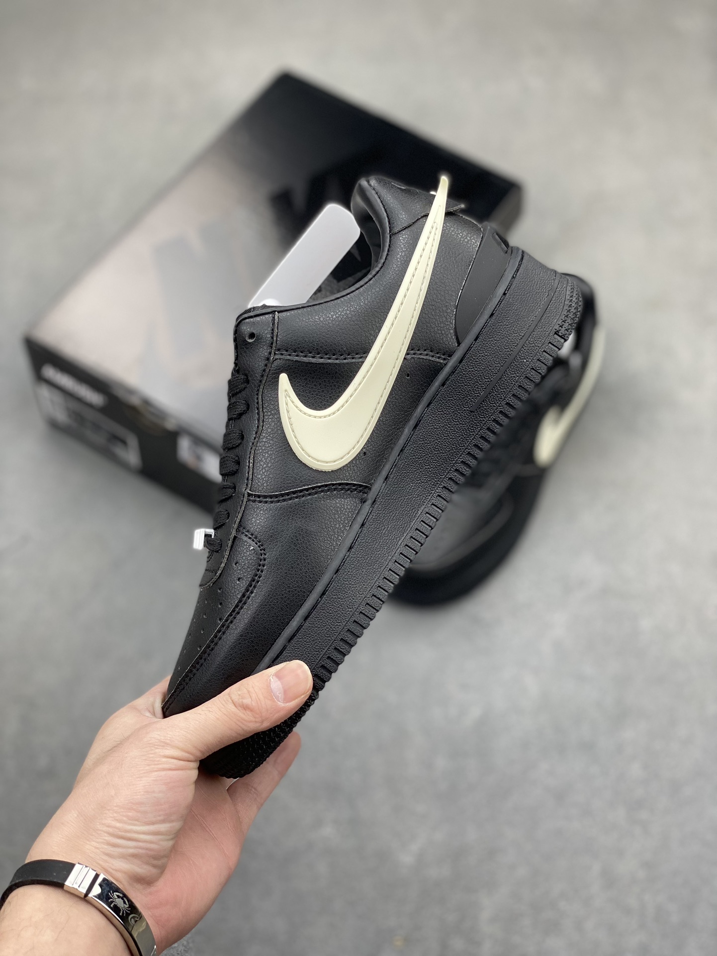 Nike Air Force 1 Low Black and Sail AMBUSH, Versatile Sneakers, DV3464-001 4 i1717447574 4931 1
