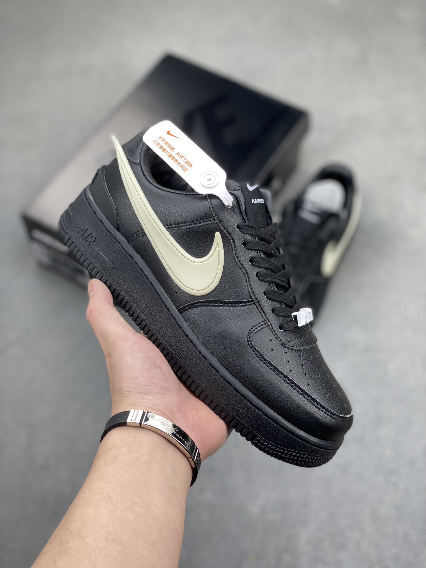 Nike Air Force 1 Low Black and Sail AMBUSH, Versatile Sneakers, DV3464-001 2 i1717447574 7926 7