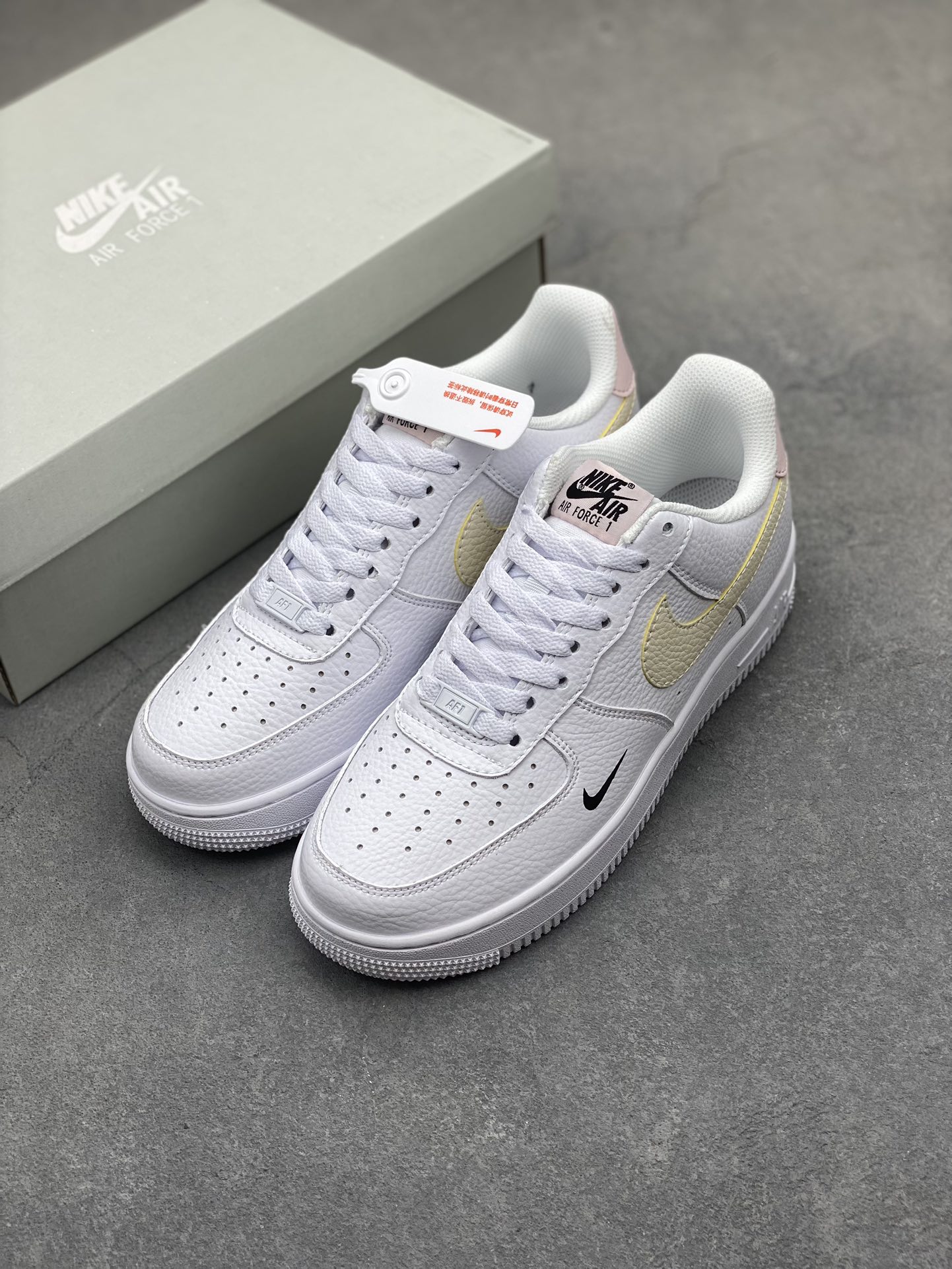 Nike Air Force 1 '07 Low White/Yellow Women's Sneaker HF9992-100 9 i1717619161 9632 2