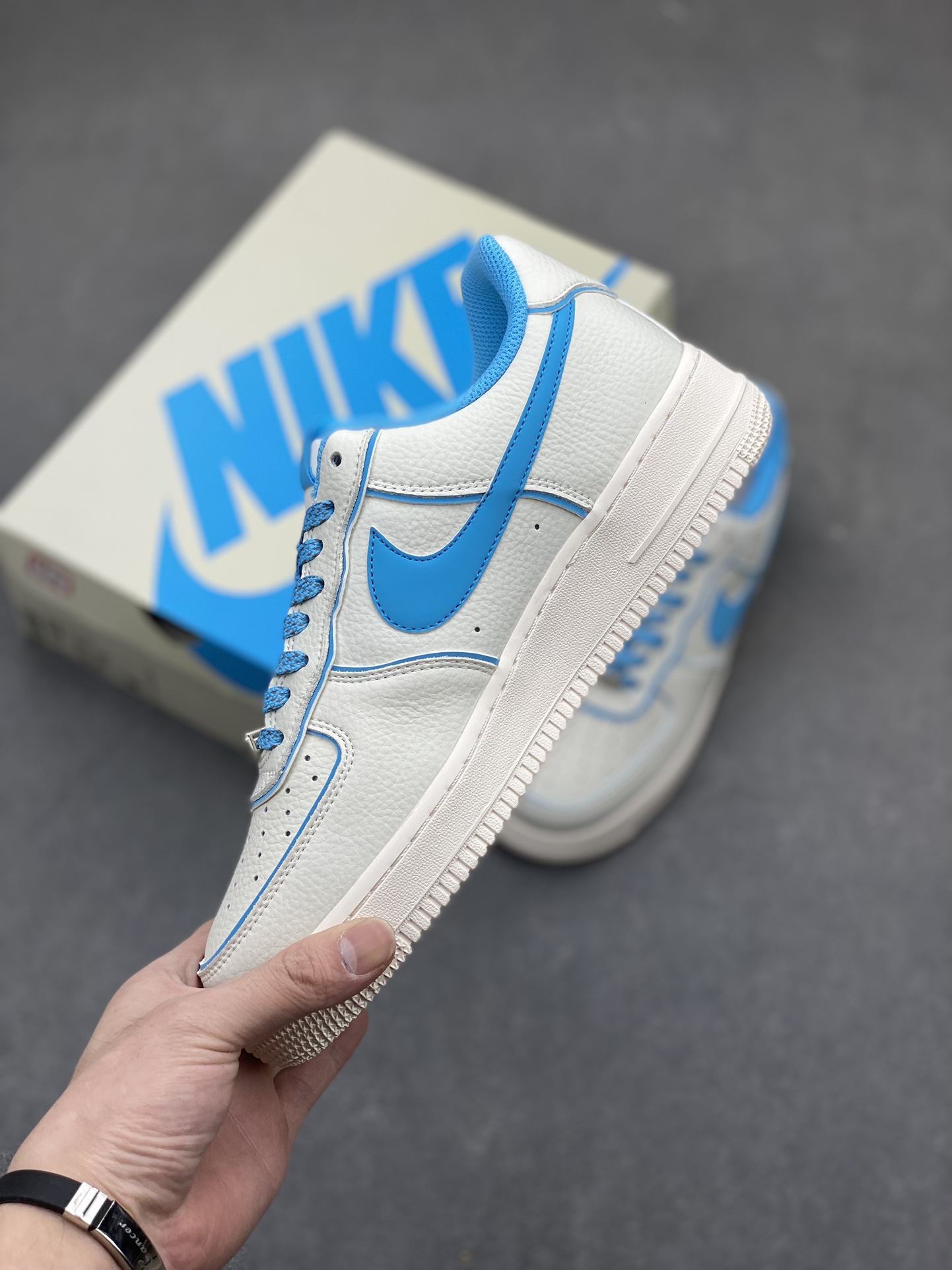 Nike Air Force 1 '07 Low White Blue Casual Sneakers UH8958-066 4 i1717704372 7718 2