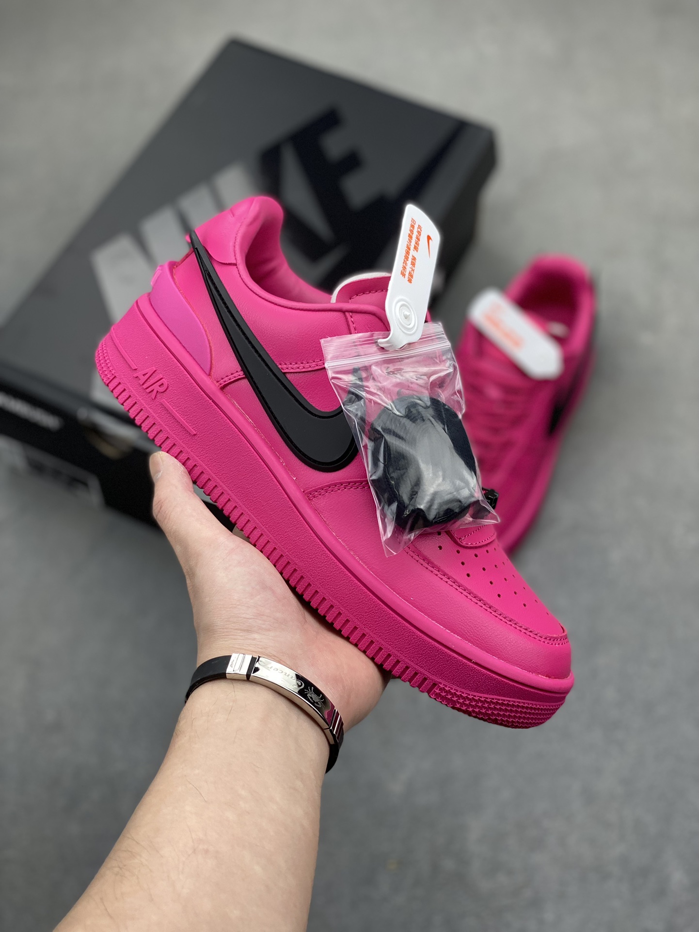 AMBUSH x Nike Air Force 1 Low 'Pink Black' Unisex Sneakers 2 i1717704486 2194 7
