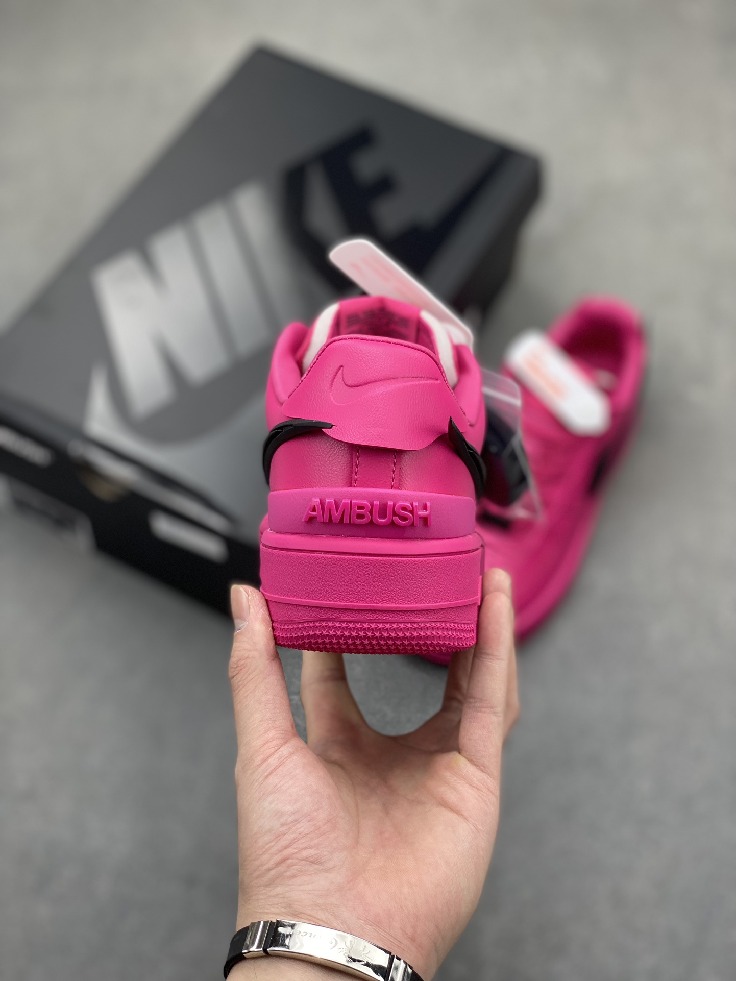 AMBUSH x Nike Air Force 1 Low 'Pink Black' Unisex Sneakers 5 i1717704486 2980 0