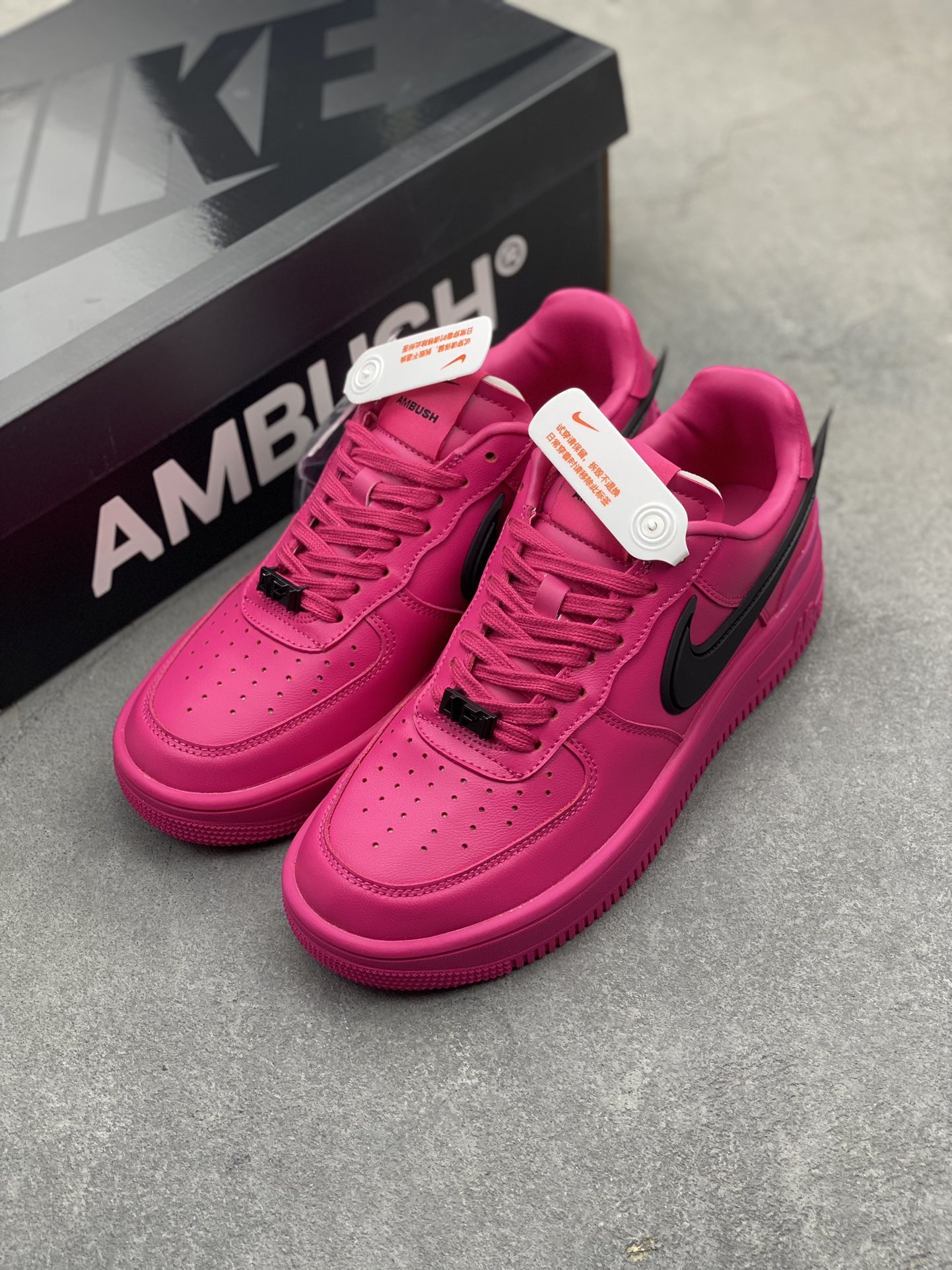 AMBUSH x Nike Air Force 1 Low 'Pink Black' Unisex Sneakers 9 i1717704486 437 2