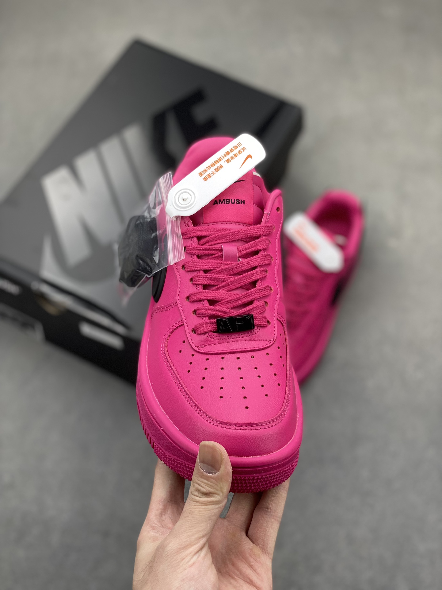 AMBUSH x Nike Air Force 1 Low 'Pink Black' Unisex Sneakers 3 i1717704486 5977 6
