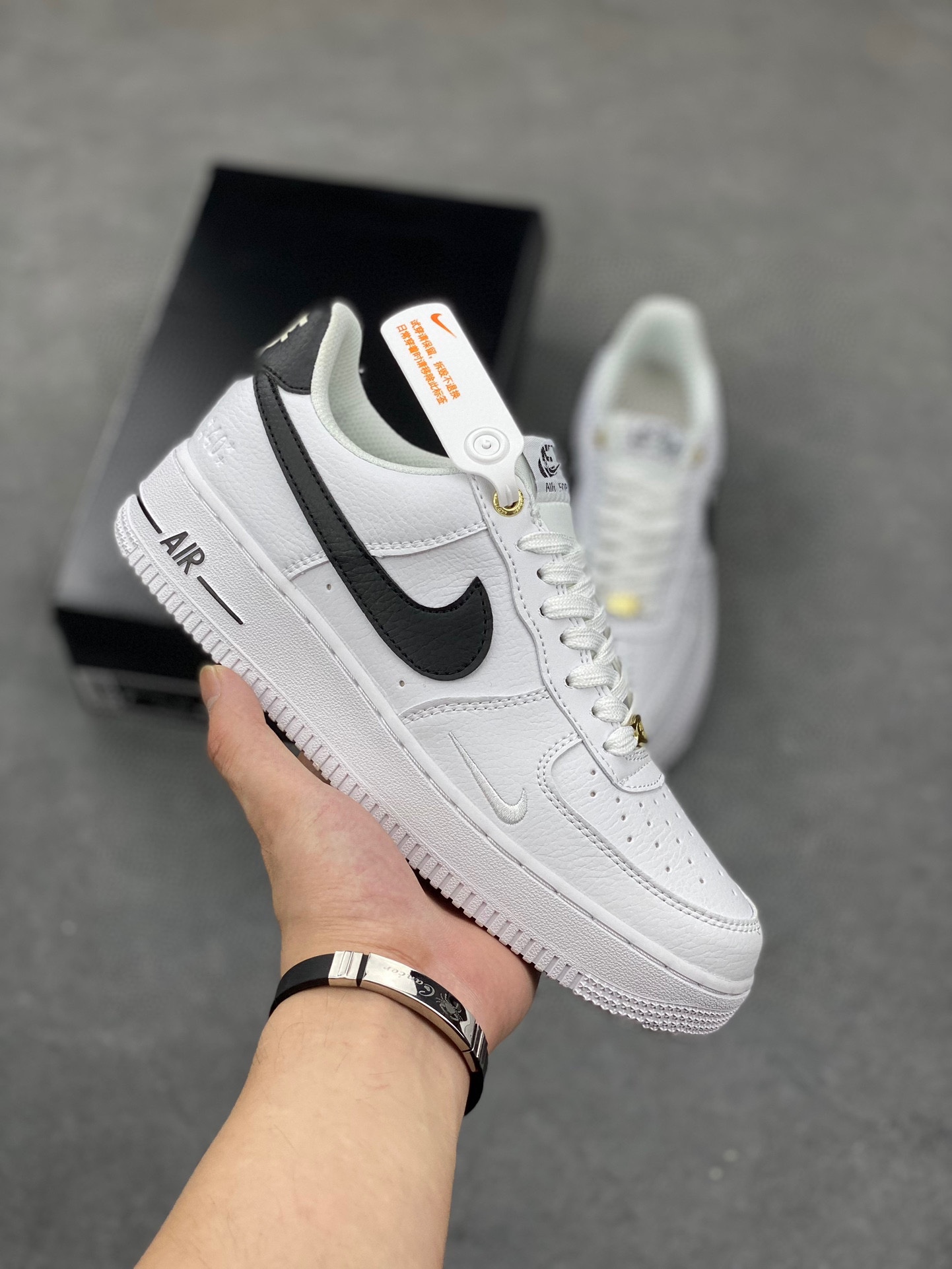 Nike Air Force 1 Low White Black - Original Quality, Comfortable Sneakers 2 i1717750542 8618 0