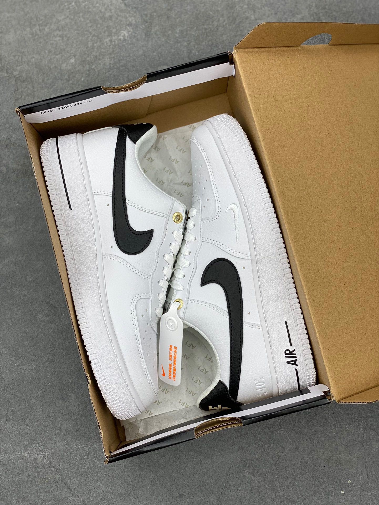 Nike Air Force 1 Low White Black - Original Quality, Comfortable Sneakers 9 i1717750543 3239 7