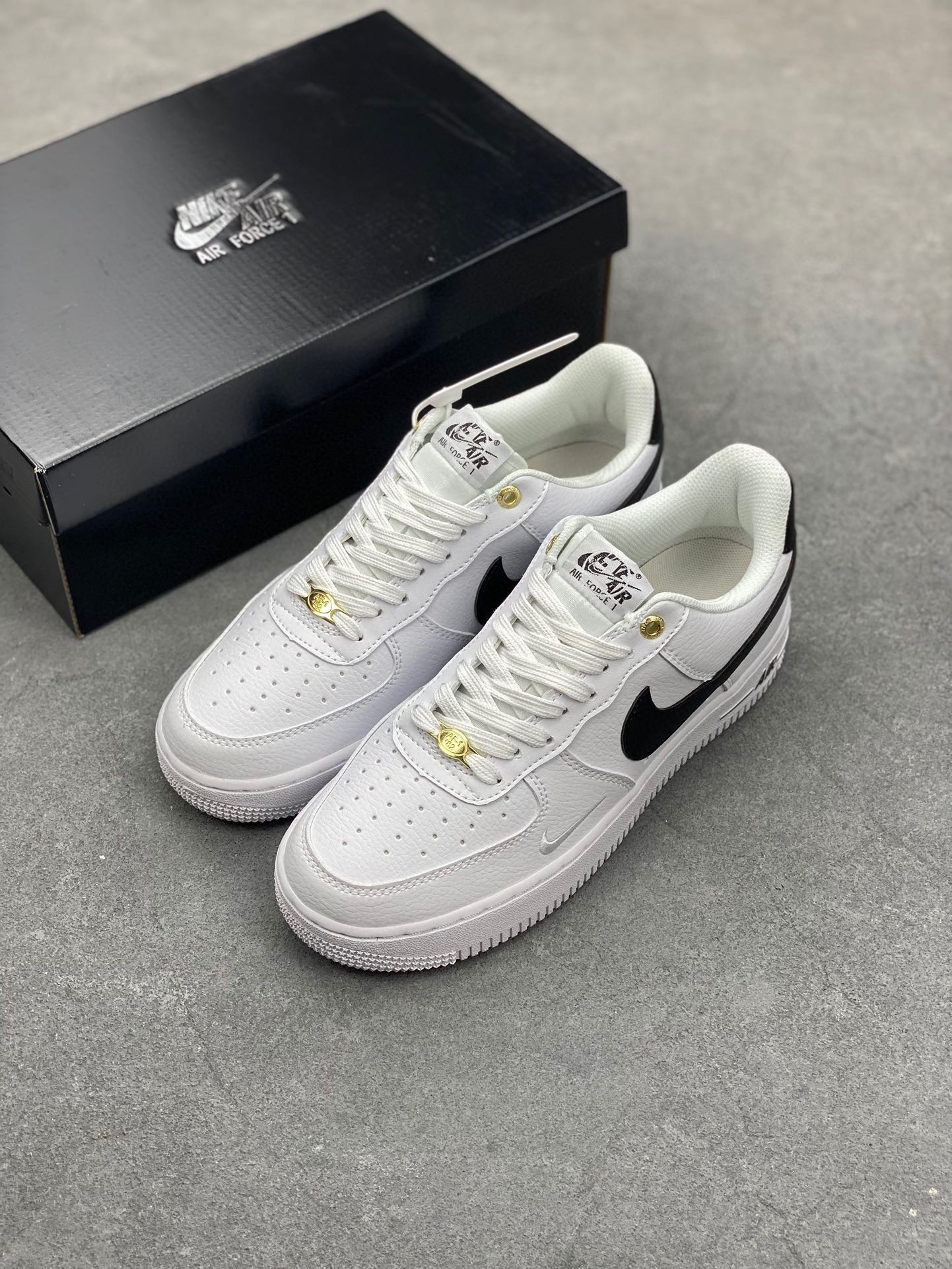 Nike Air Force 1 Low White Black - Original Quality, Comfortable Sneakers 8 i1717750543 942 4
