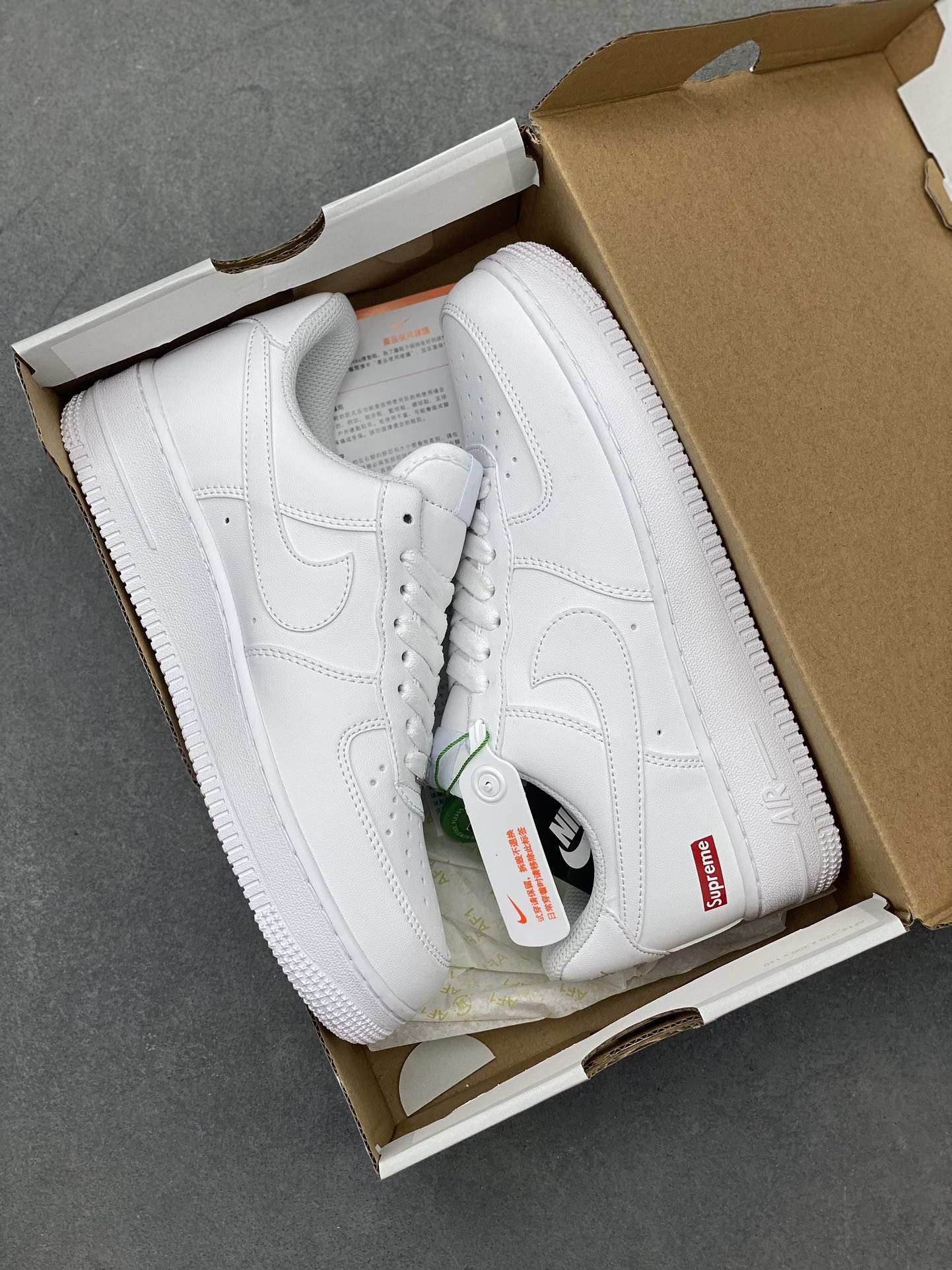 Nike Air Force 1 Low White/White/Crimson Sneakers CW2288-111 10 i1717778388 2830 2