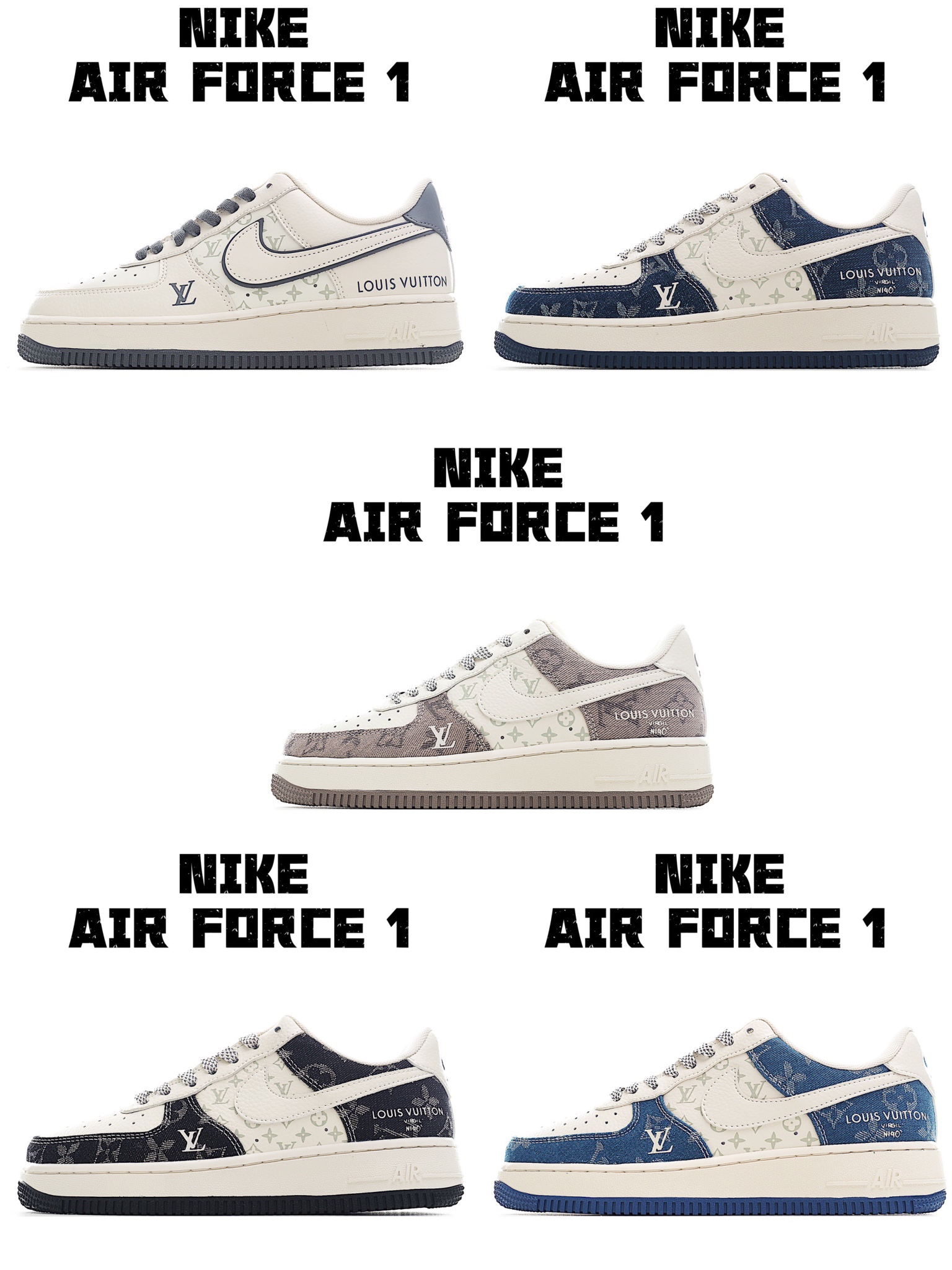 Nike Air Force 1 x Louis Vuitton Custom Sneakers - Premium Streetwear