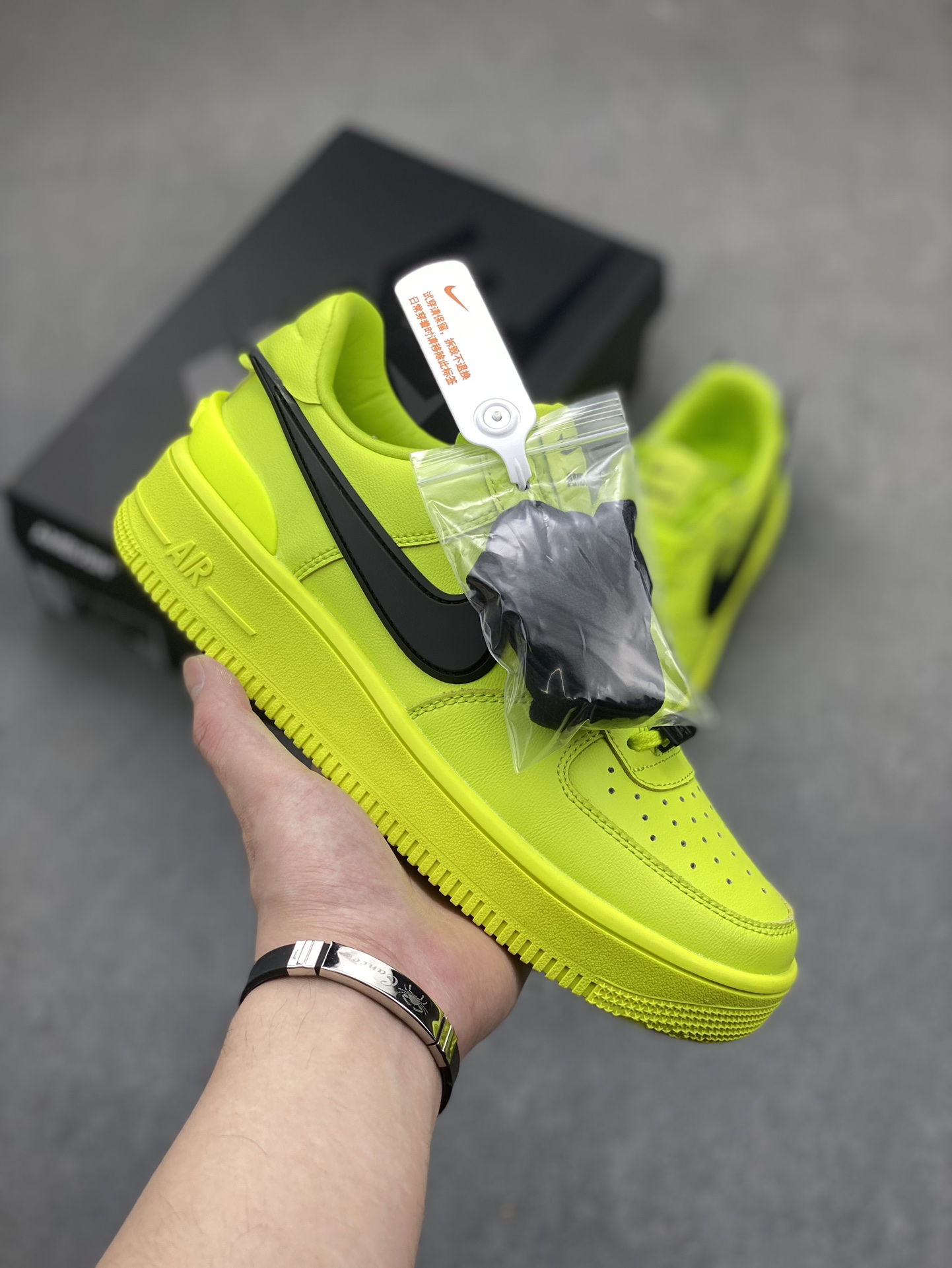 Nike Air Force 1 '07 Low Lime Green/Black Casual Shoes DV3464-100