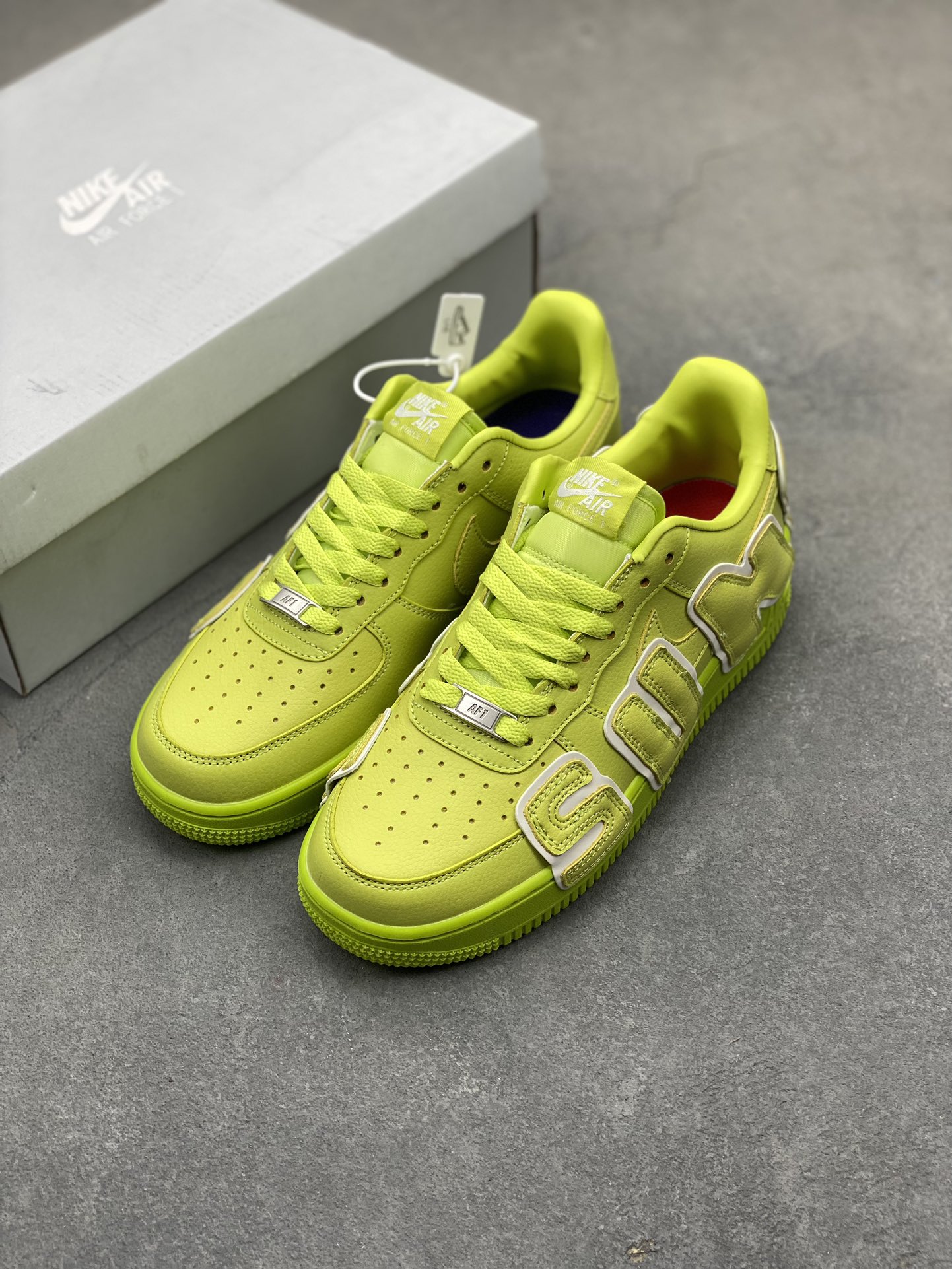 CPFM x Nike Air Force 1 '07 Low CPFM Moss Sneakers - Lime Green 9 i1717914186 4799 5