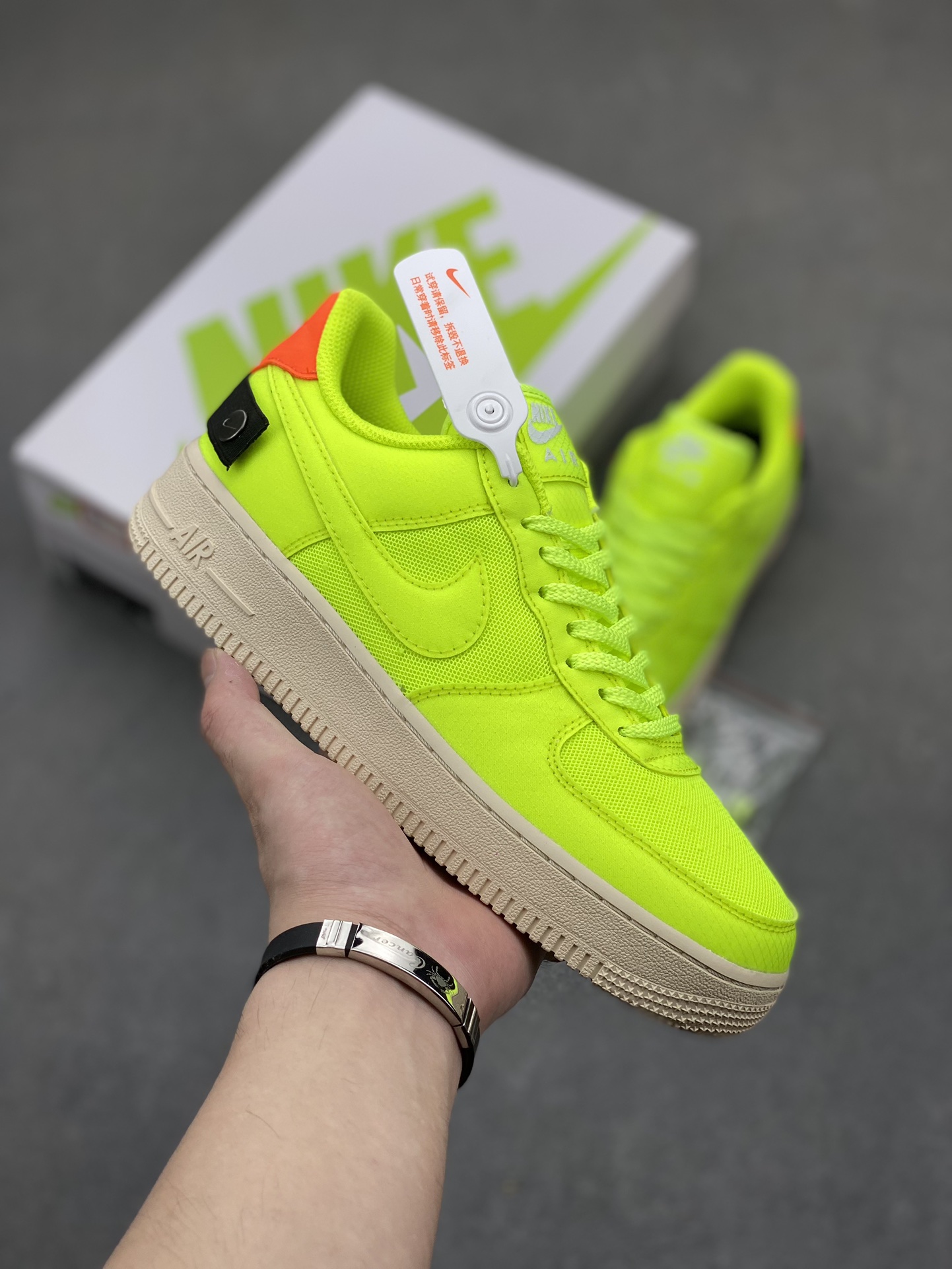 Nike Air Force 1 Low Mesh Green Casual Sneakers AO4606-701 2 i1718223513 6717 2