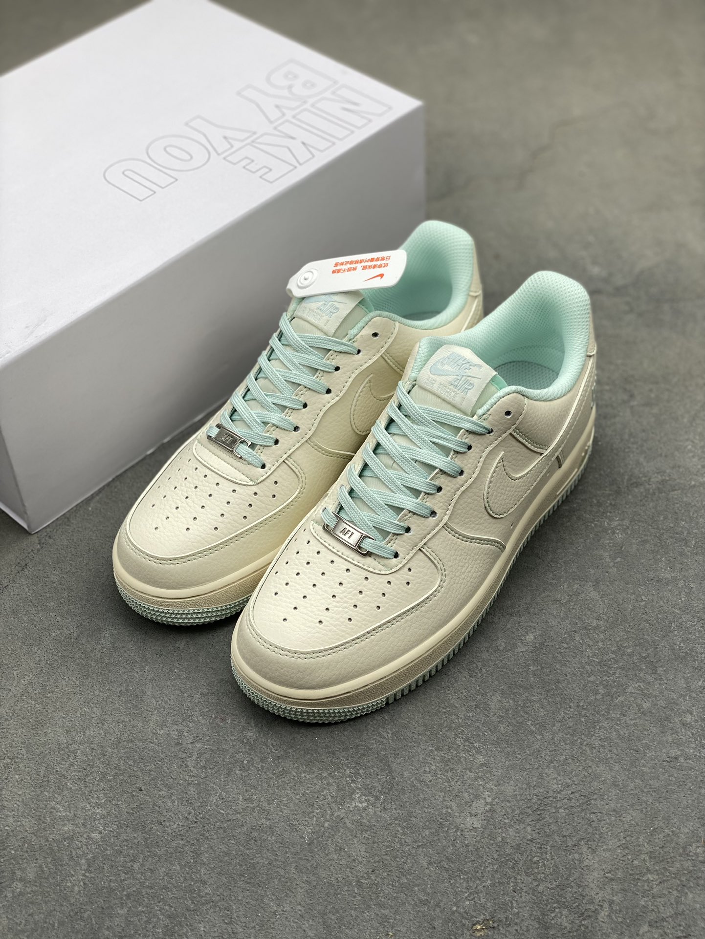 Nike Air Force 1 '07 Low Light Bone Blue Casual Sneakers CW2288-111 9 i1718223556 412 8