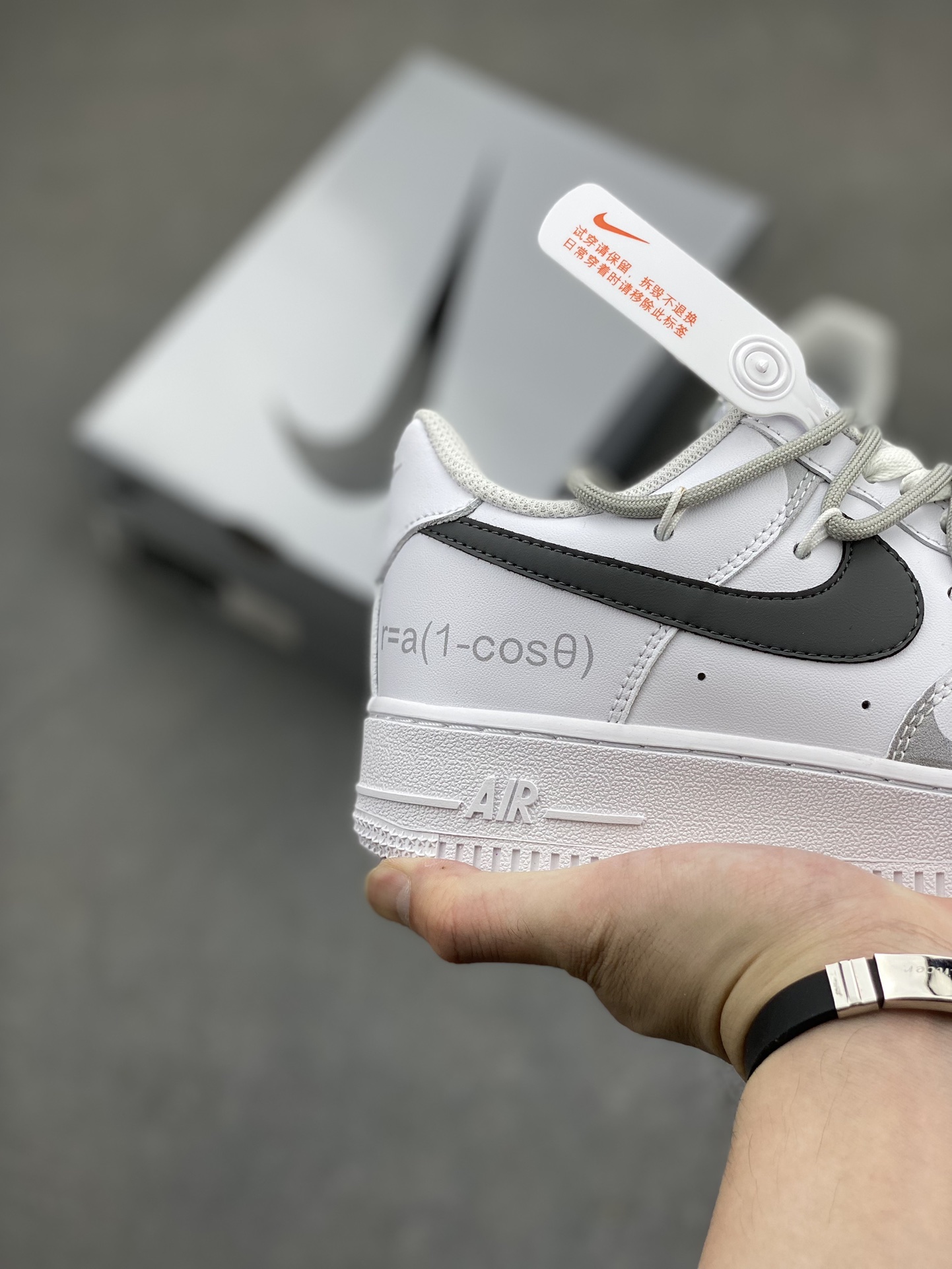 Nike Air Force 1 Low '07 Custom White/Gray Casual Sneakers 6 i1718223596 1485 6