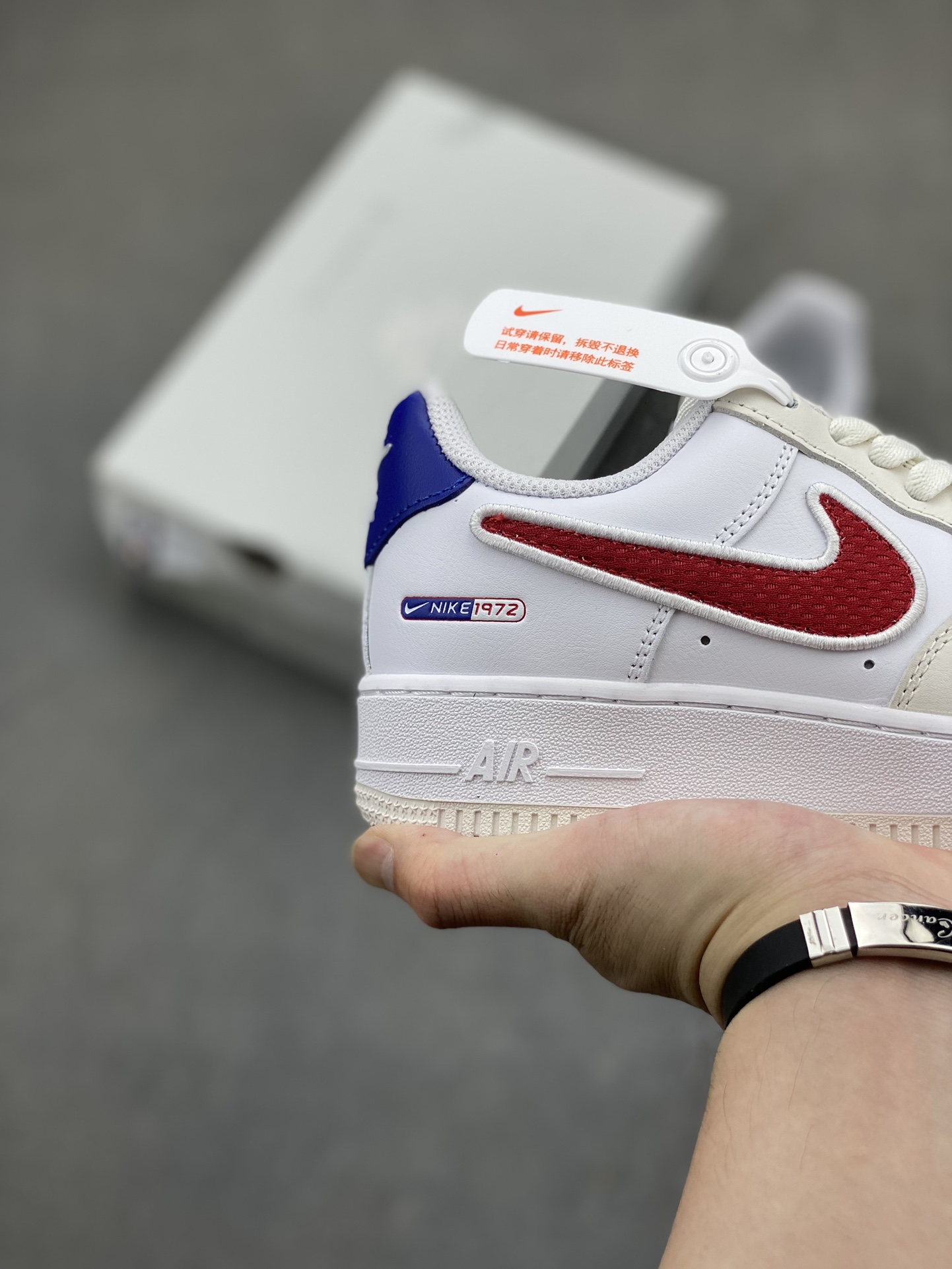 Nike Air Force 1 '07 Low White/Red Casual Shoes HF5744-146 6 i1718223634 8946 1