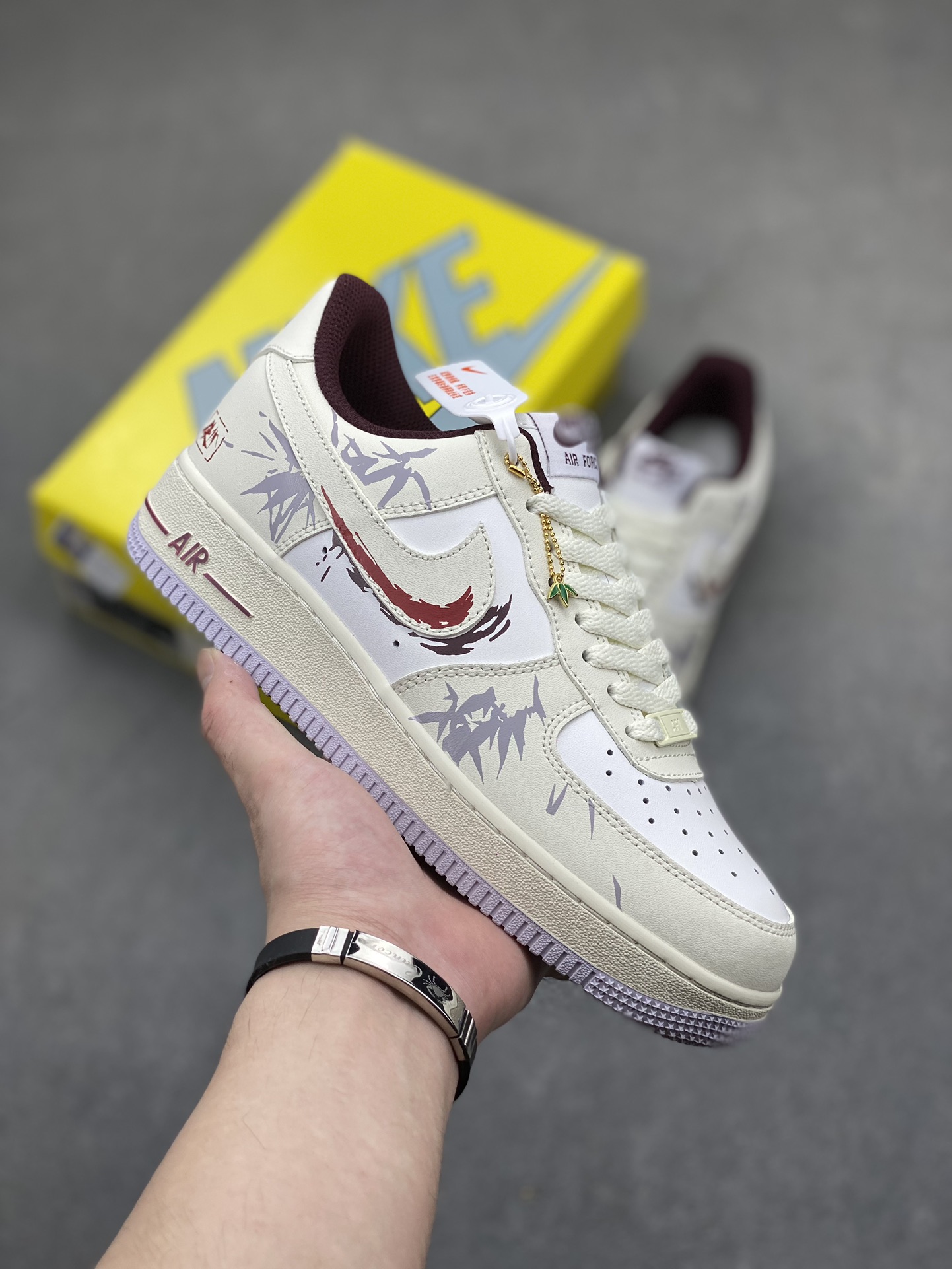 Nike Air Force 1 Low "Sha Ke Xing" Custom Sneakers - Bamboo Forest Design 2 i1718223744 4205 7