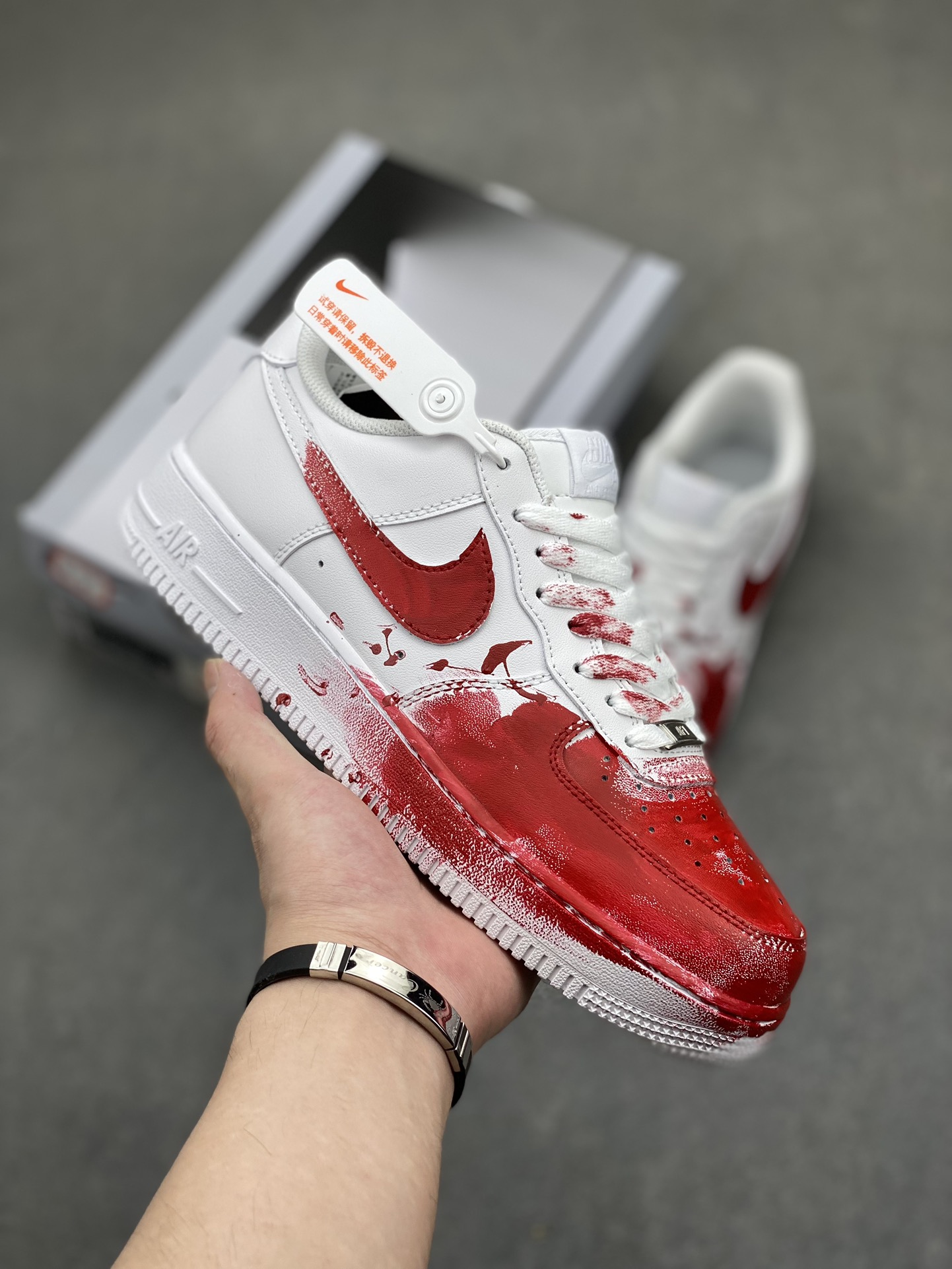 Nike Air Force 1 '07 Custom "Crime Scene" Sneakers - Hand-Painted Graffiti Style 2 i1718223909 3475 2