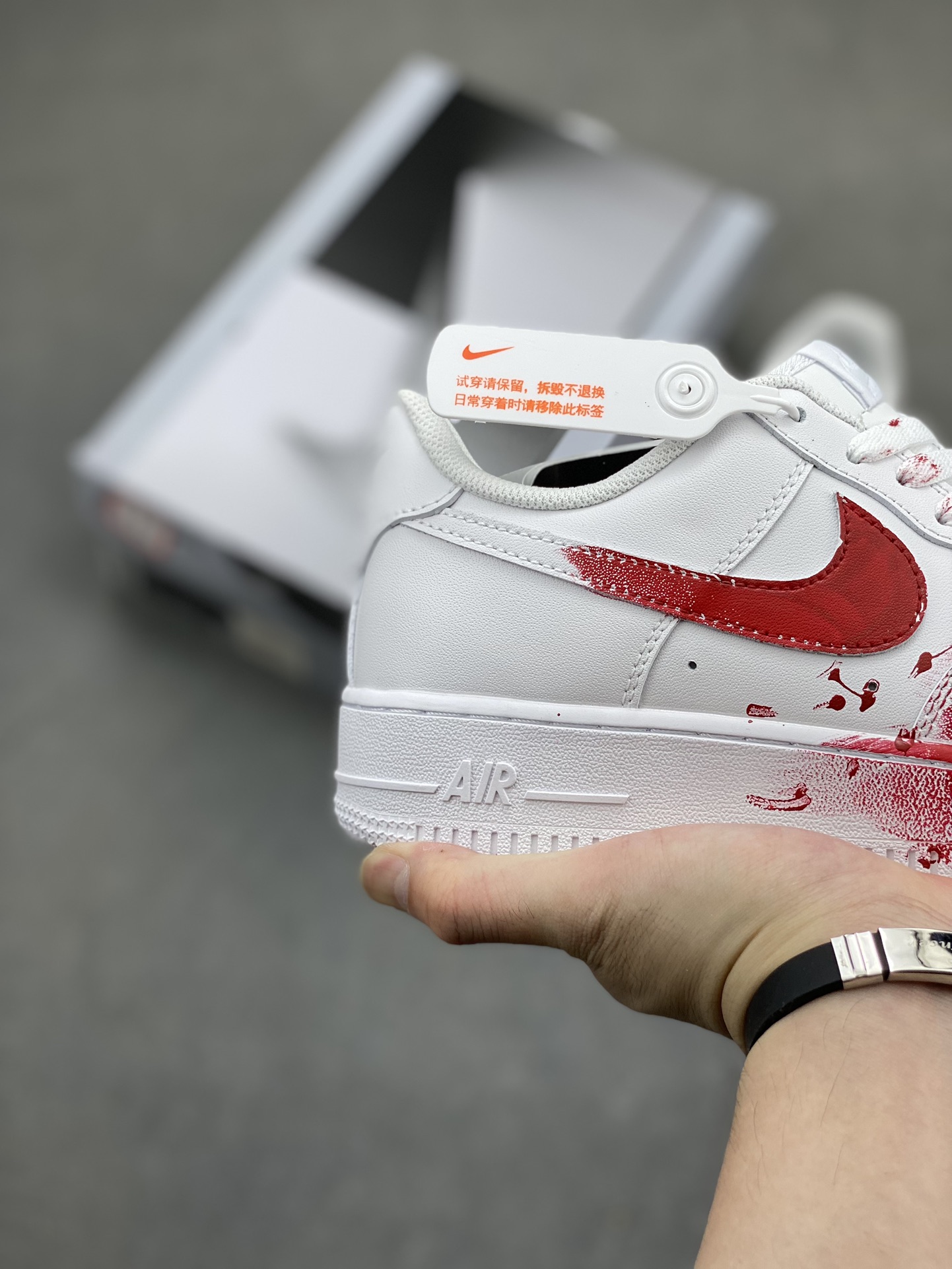 Nike Air Force 1 '07 Custom "Crime Scene" Sneakers - Hand-Painted Graffiti Style 6 i1718223909 4025 4