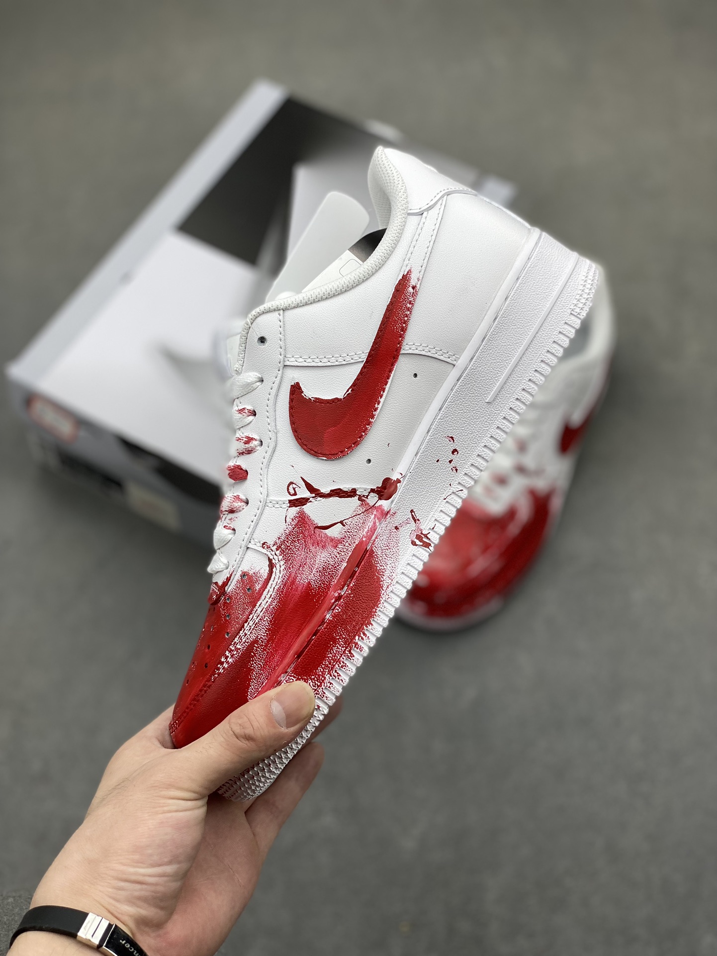Nike Air Force 1 '07 Custom "Crime Scene" Sneakers - Hand-Painted Graffiti Style 4 i1718223909 8494 1