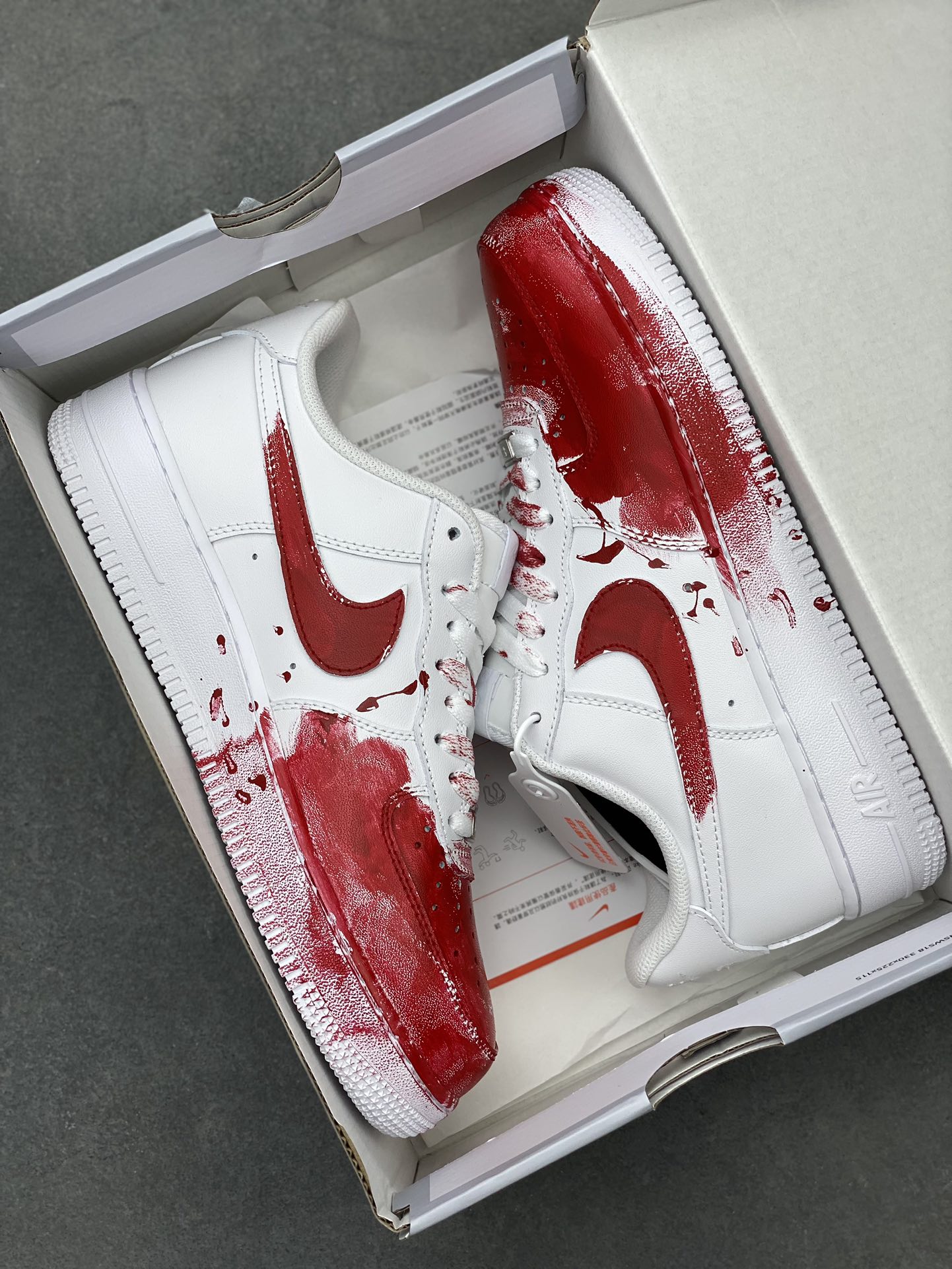 Nike Air Force 1 '07 Custom "Crime Scene" Sneakers - Hand-Painted Graffiti Style 10 i1718223910 8919 8