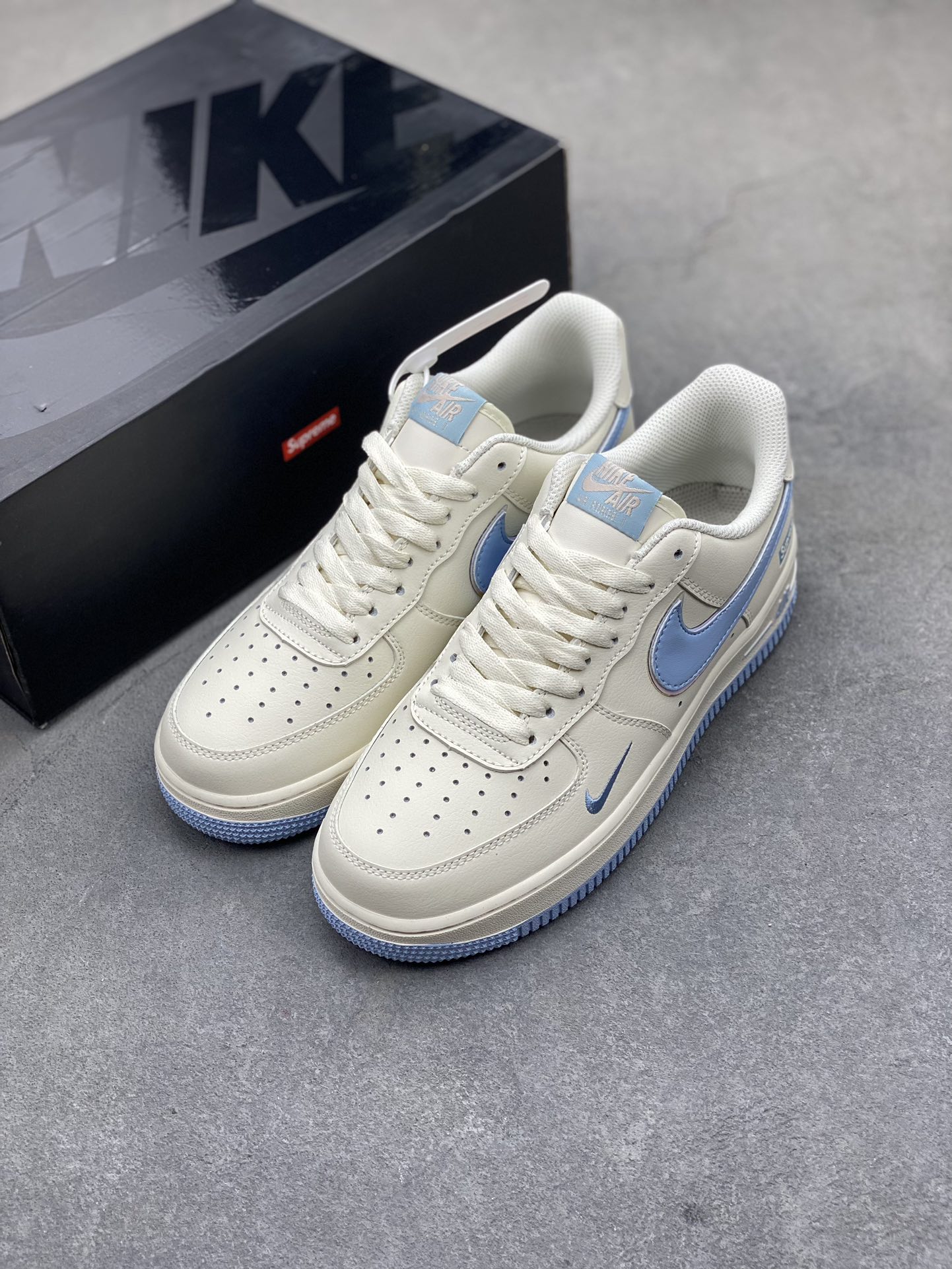 Nike Air Force 1 '07 Low White Blue Casual Sneakers - Premium Quality 9 i1718311338 7178 7