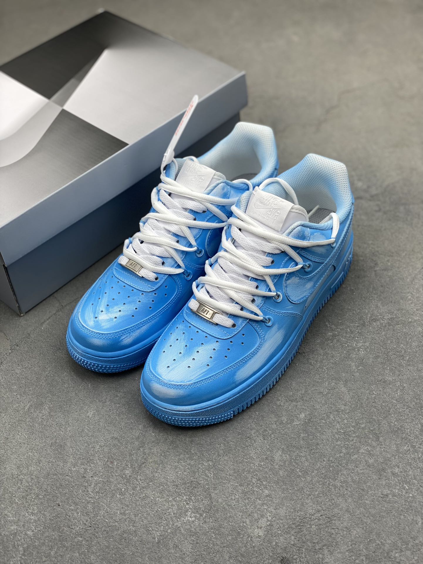 Nike Air Force 1 '07 Low Blue Tie-Dye Casual Sneakers 9 i1718311385 4408 8