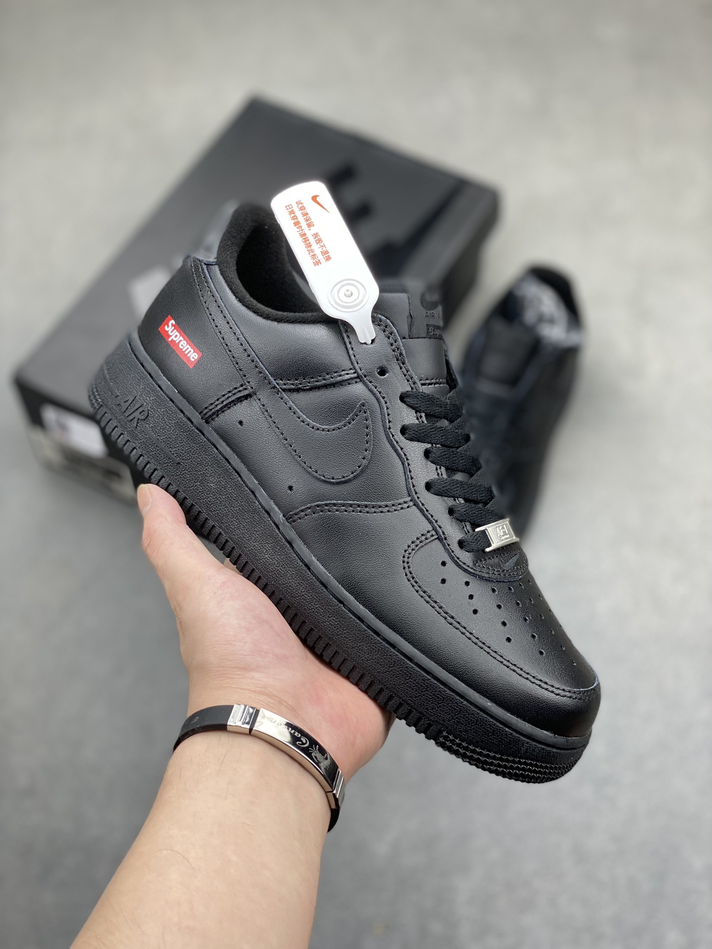 Nike Air Force 1 Low Supreme Black CU9225-001 Men's Sneakers 2 i1718388911 62 6