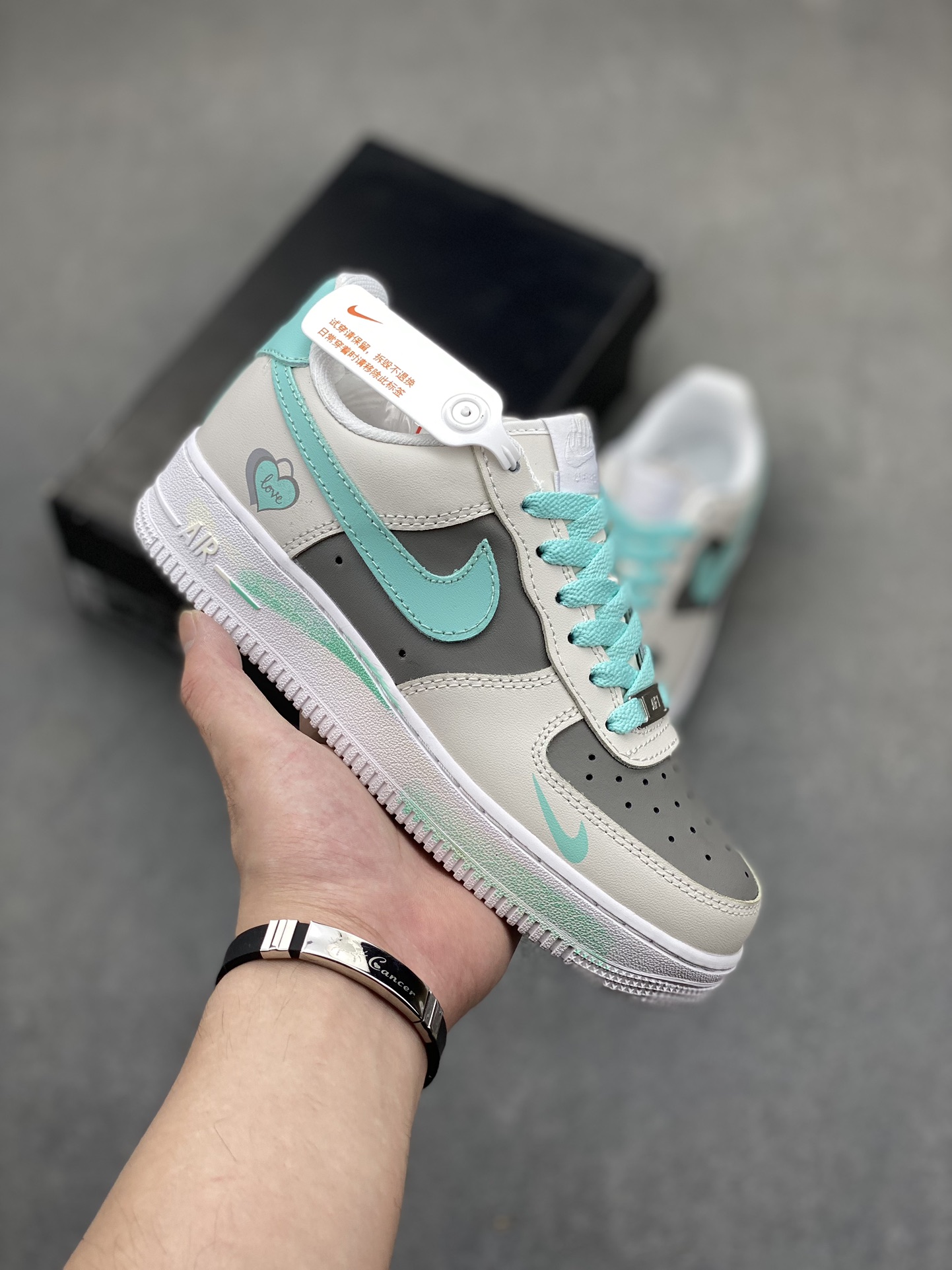 Nike Air Force 1 Low Grey Mint Green, Iconic Style and Comfort Sneakers 2 i1718477042 5694 1