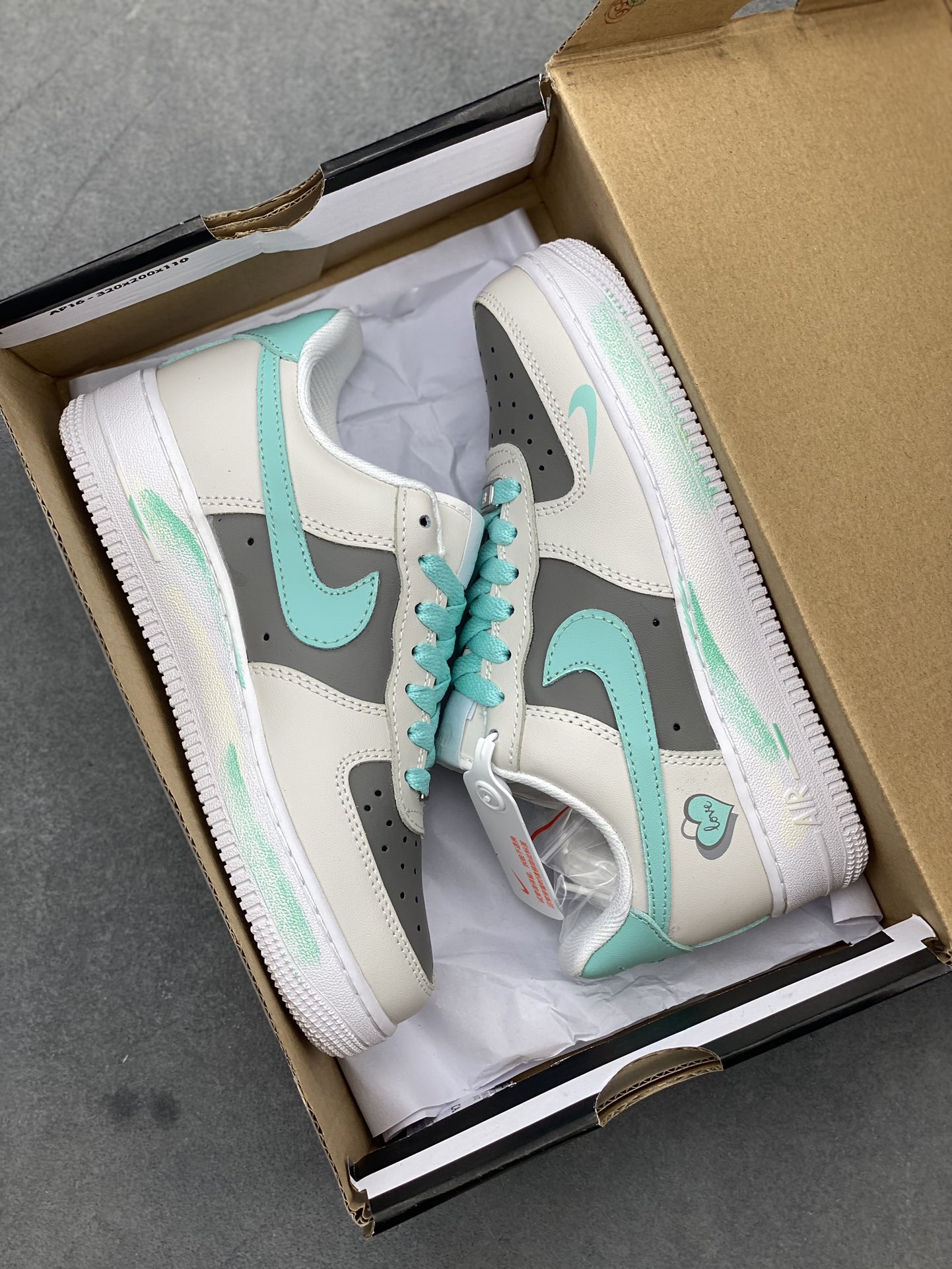 Nike Air Force 1 Low Grey Mint Green, Iconic Style and Comfort Sneakers 10 i1718477043 8247 5