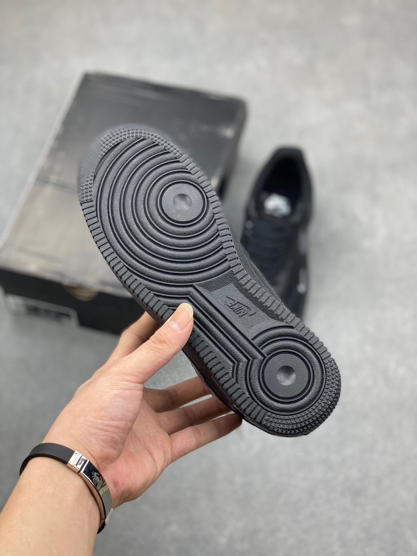 Nike Air Force 1 Low Black Iridescent Sneaker - Full-Length Air Cushion 7 i1718477453 3207 7