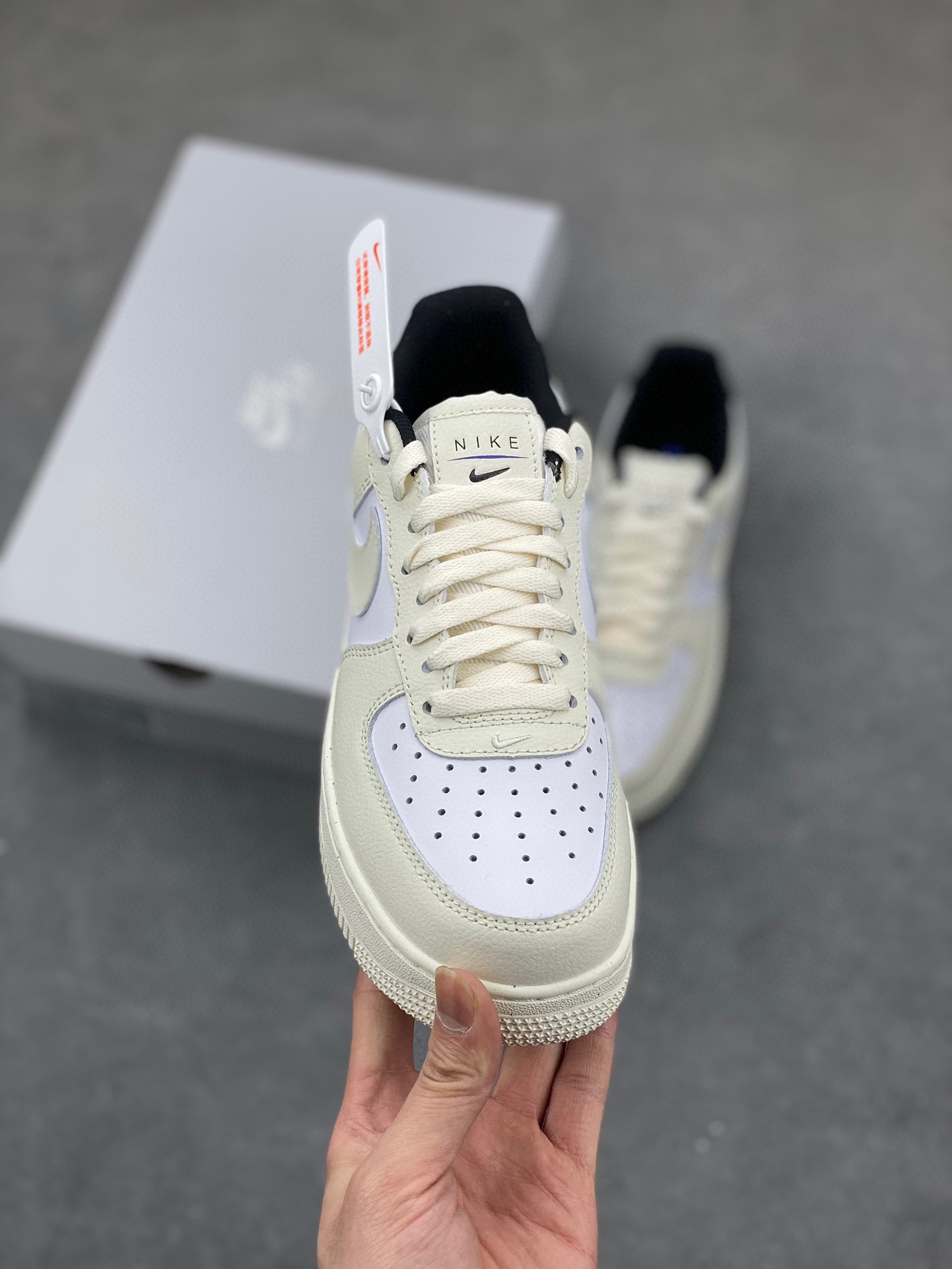 Nike Air Force 1 Low Cream/White Casual Sneakers - Full-Length Air Cushion 3 i1718477514 2817 5