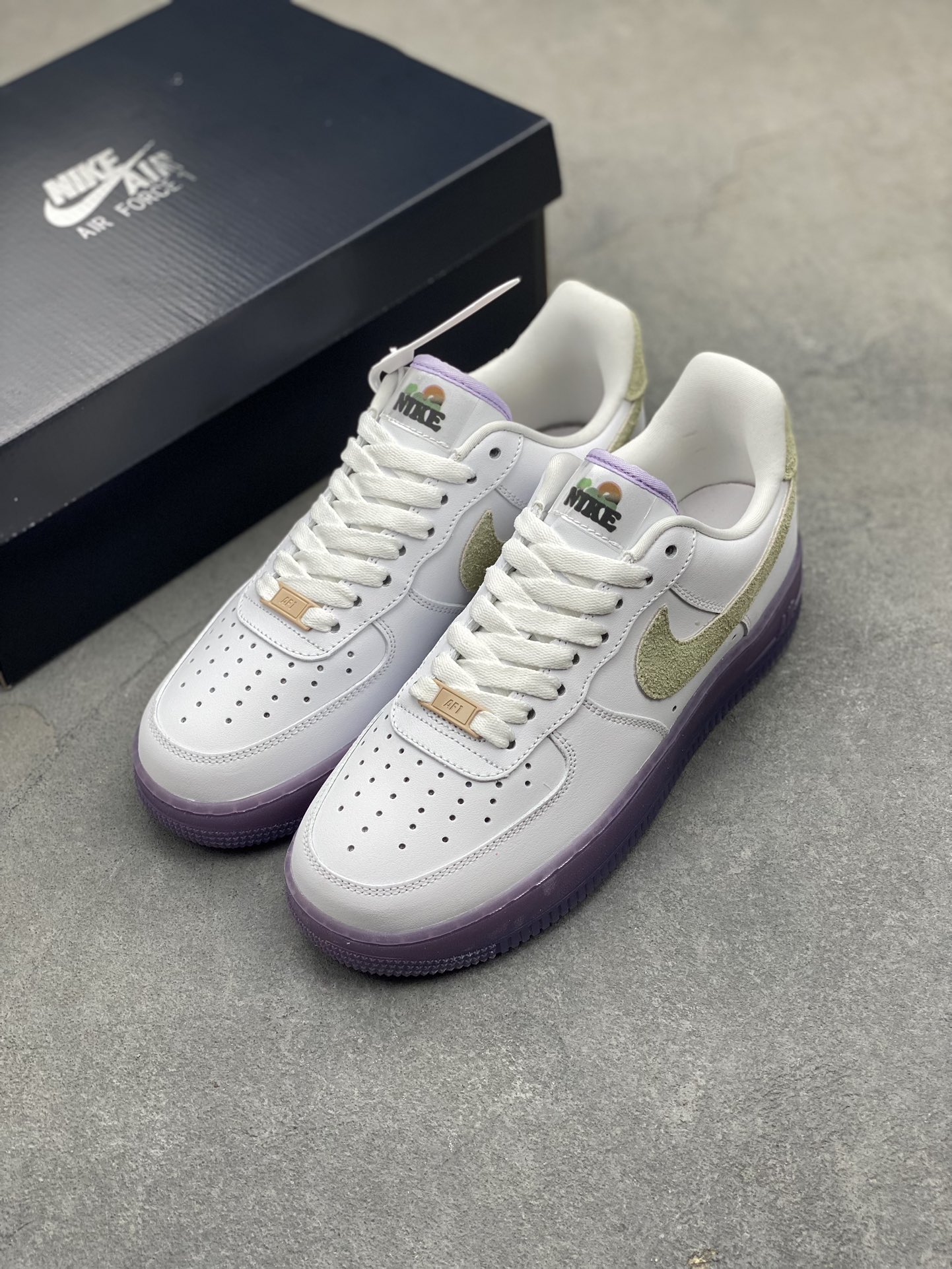 Nike Air Force 1 '07 Low White Purple Dawn - Size 36 to 45 9 i1718564704 7637 2