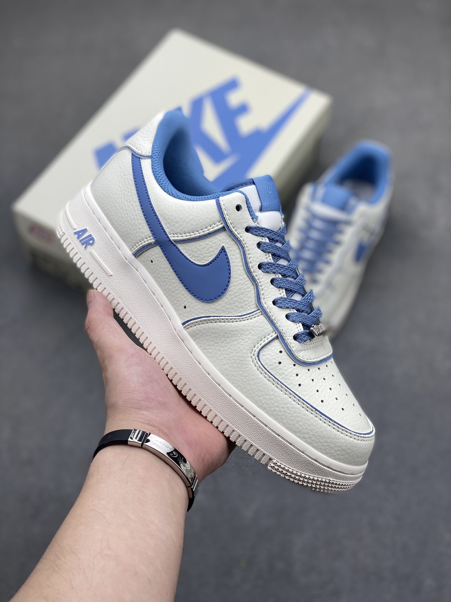 Nike Air Force 1 '07 Low White Blue Reflective Casual Sneakers 2 i1718564812 2836 6